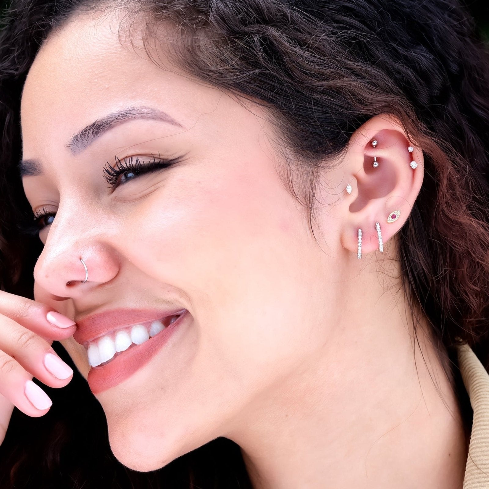 Ruby Evil Eye Flat Back Stud Earrings Estellacollection #product_description# 17952 14k Birthstone Cartilage Earring #tag4# #tag5# #tag6# #tag7# #tag8# #tag9# #tag10# 5MM