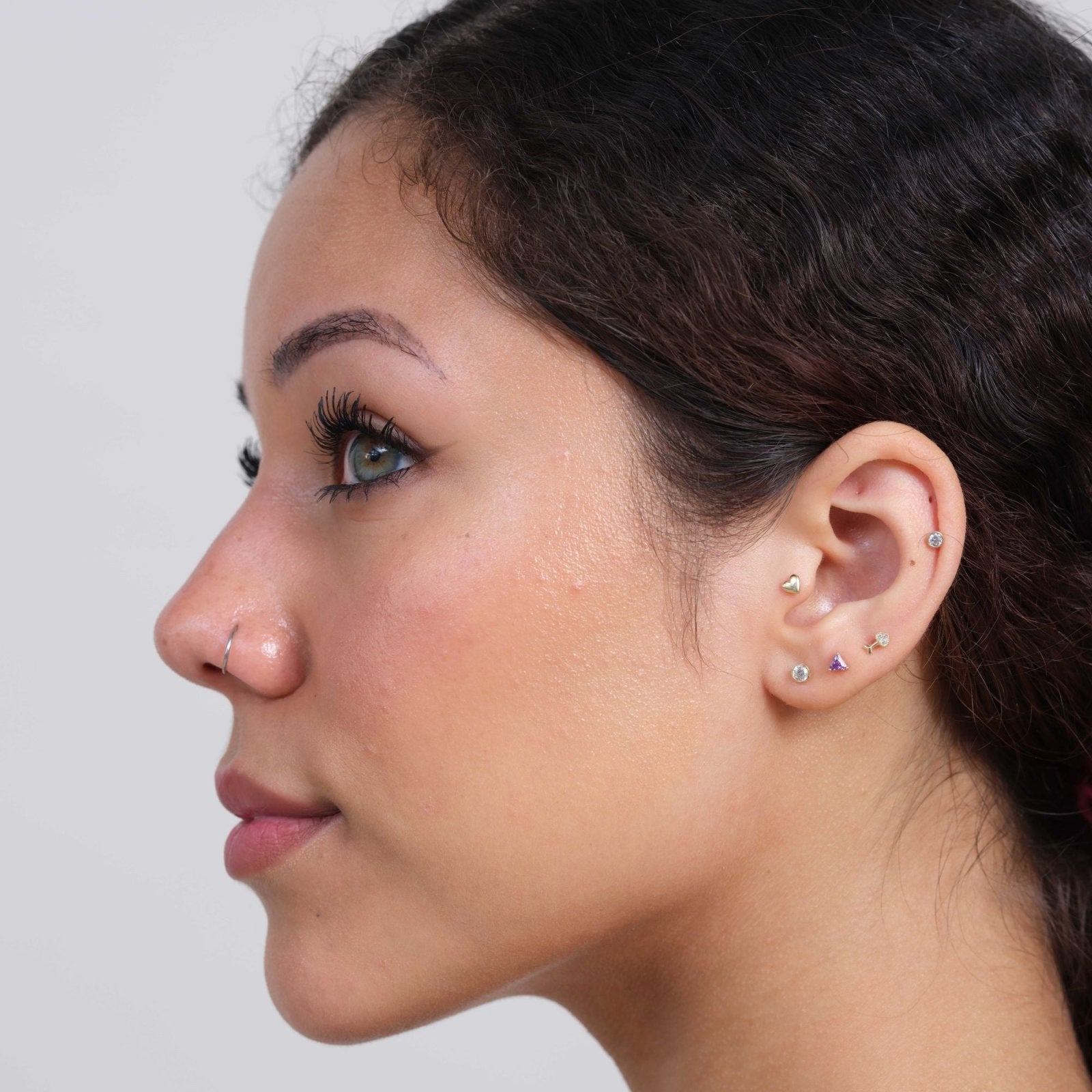 Triangle Cut Amethyst Flat Back Stud Earrings Estellacollection #product_description# 18129 14k Amethyst Birthstone #tag4# #tag5# #tag6# #tag7# #tag8# #tag9# #tag10# 5MM