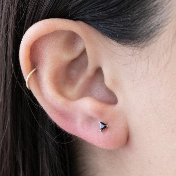 Triangle Cut Black Onyx Flat Back Stud Earrings Estellacollection #product_description# 18310 14k Birthstone Black Gemstone #tag4# #tag5# #tag6# #tag7# #tag8# #tag9# #tag10# 5MM