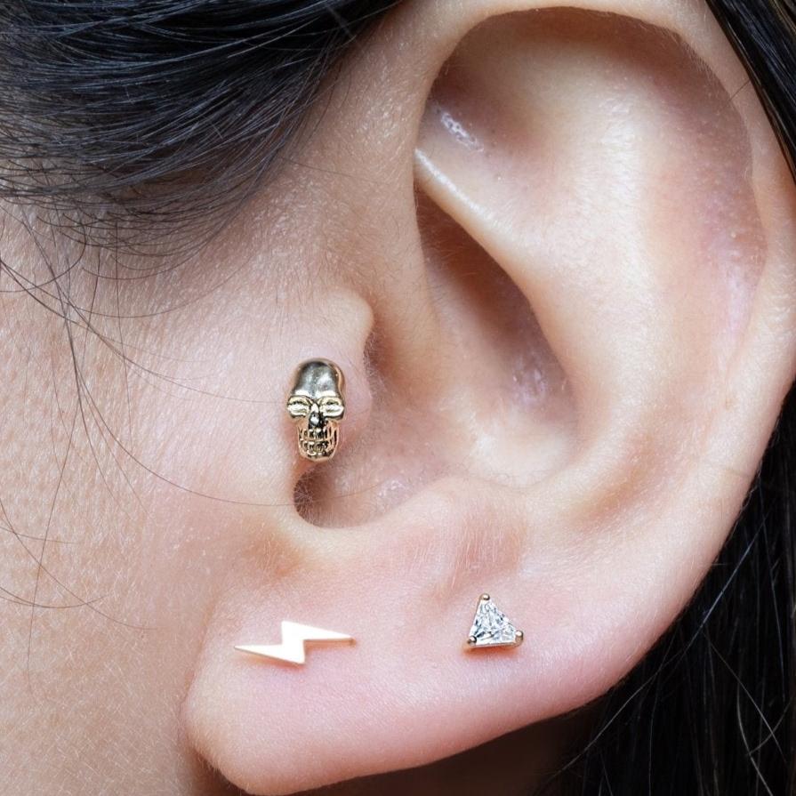Triangle Cut Cubic Zirconia Flat Back Stud Earrings Estellacollection #product_description# 17890 14k Cartilage Earring Cartilage Earrings #tag4# #tag5# #tag6# #tag7# #tag8# #tag9# #tag10# 5MM