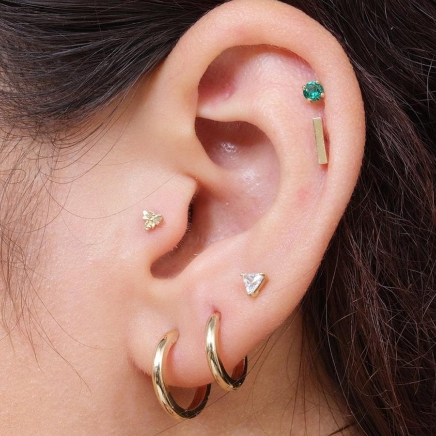 Triangle Cut Cubic Zirconia Flat Back Stud Earrings Estellacollection #product_description# 17890 14k Cartilage Earring Cartilage Earrings #tag4# #tag5# #tag6# #tag7# #tag8# #tag9# #tag10# 5MM