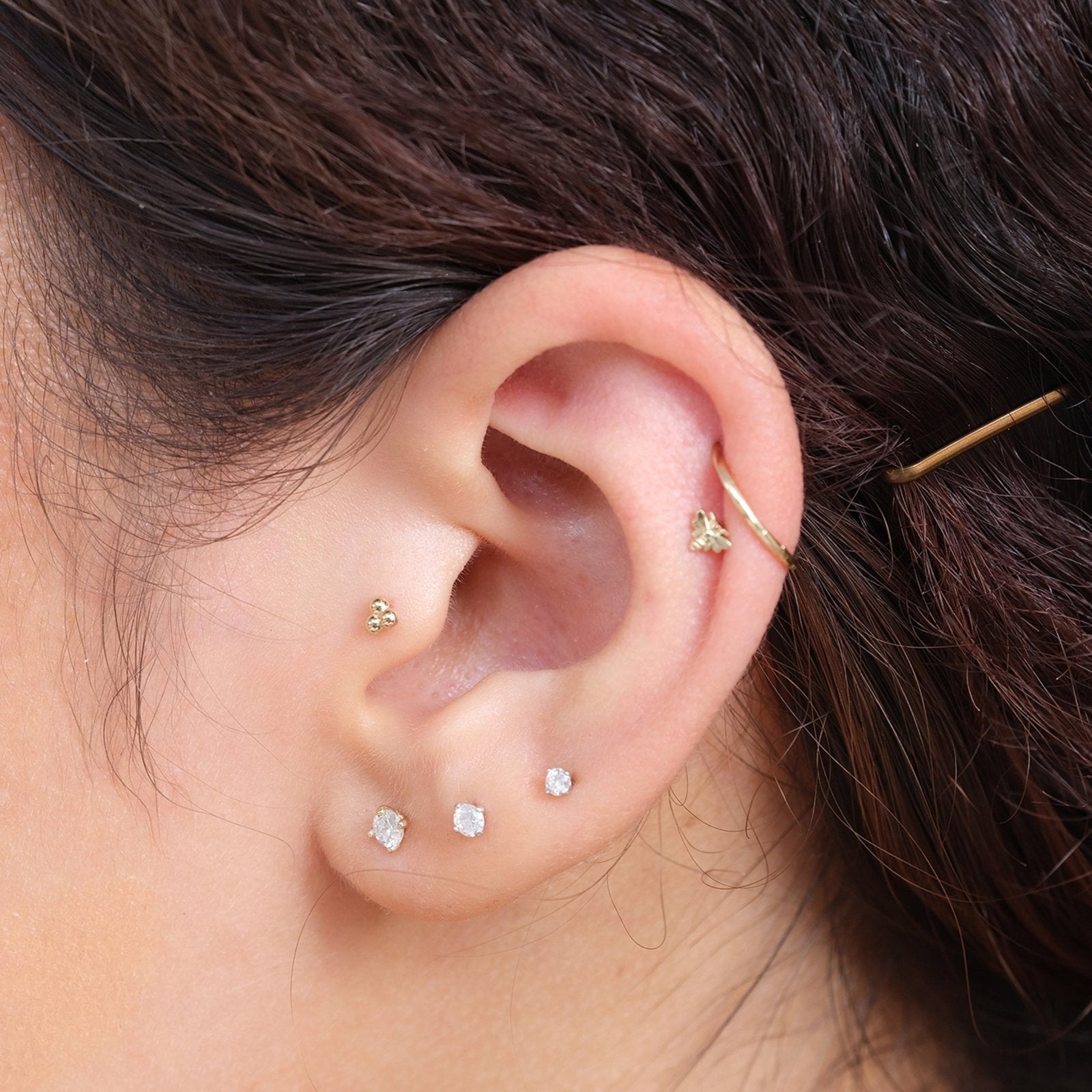 Trinity Beaded Cluster Flat Back Earring Earrings Estellacollection #product_description# 17978 14k Cartilage Earring Cartilage Earrings #tag4# #tag5# #tag6# #tag7# #tag8# #tag9# #tag10# 5MM