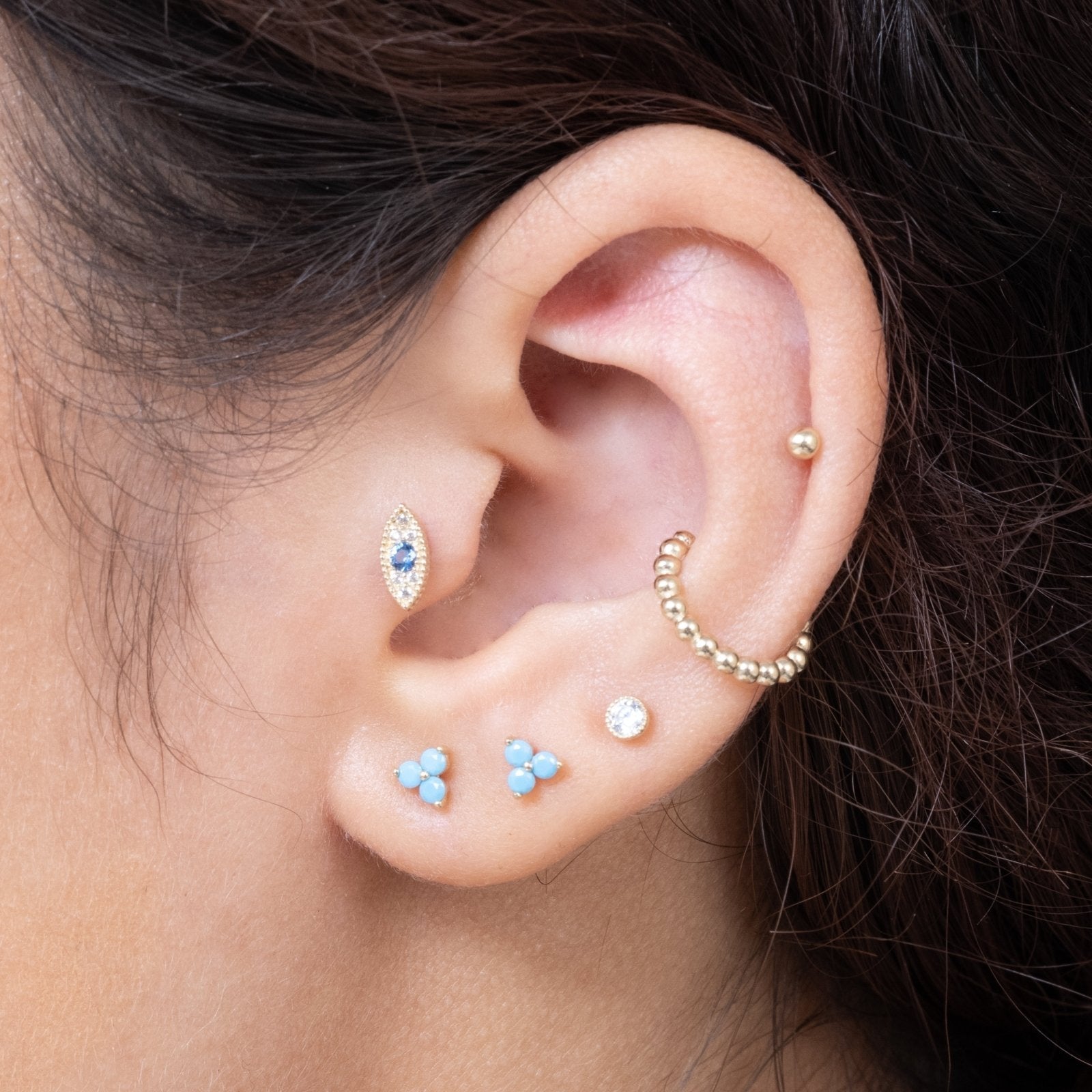 Turquoise Trinity Cluster Flat Back Earring Earrings Estellacollection #product_description# 18133 14k Birthstone Cartilage Earring #tag4# #tag5# #tag6# #tag7# #tag8# #tag9# #tag10# 5MM