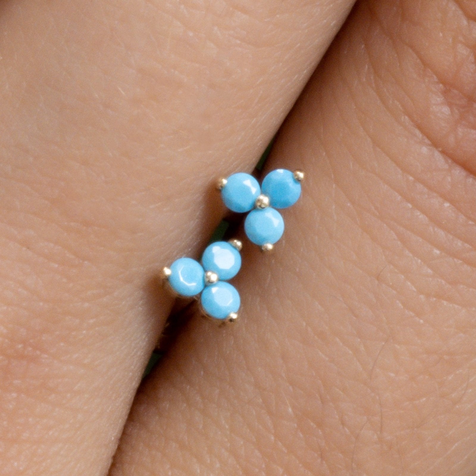 Turquoise Trinity Cluster Flat Back Earring Earrings Estellacollection #product_description# 18133 14k Birthstone Cartilage Earring #tag4# #tag5# #tag6# #tag7# #tag8# #tag9# #tag10# 5MM