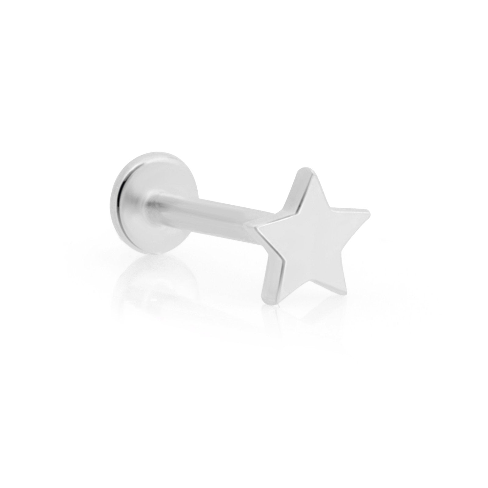 White Gold Star Flat Back Stud, 4mm Earrings Estellacollection #product_description# 18282 14k Cartilage Earring Cartilage Earrings #tag4# #tag5# #tag6# #tag7# #tag8# #tag9# #tag10# 5MM