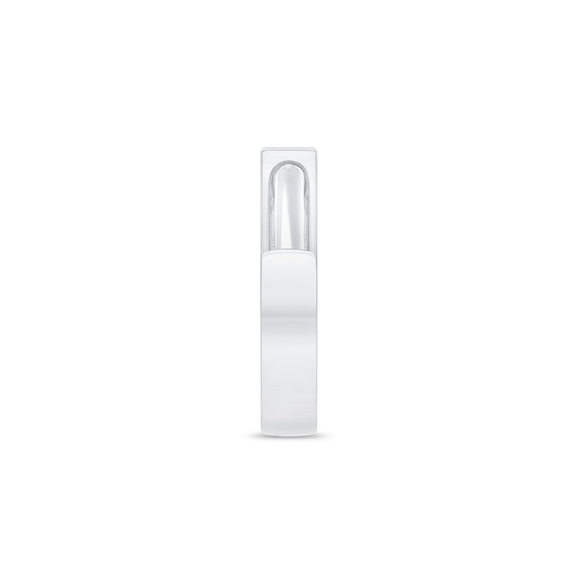 Gold Mini Hoop Earring in Solid 14k White Gold