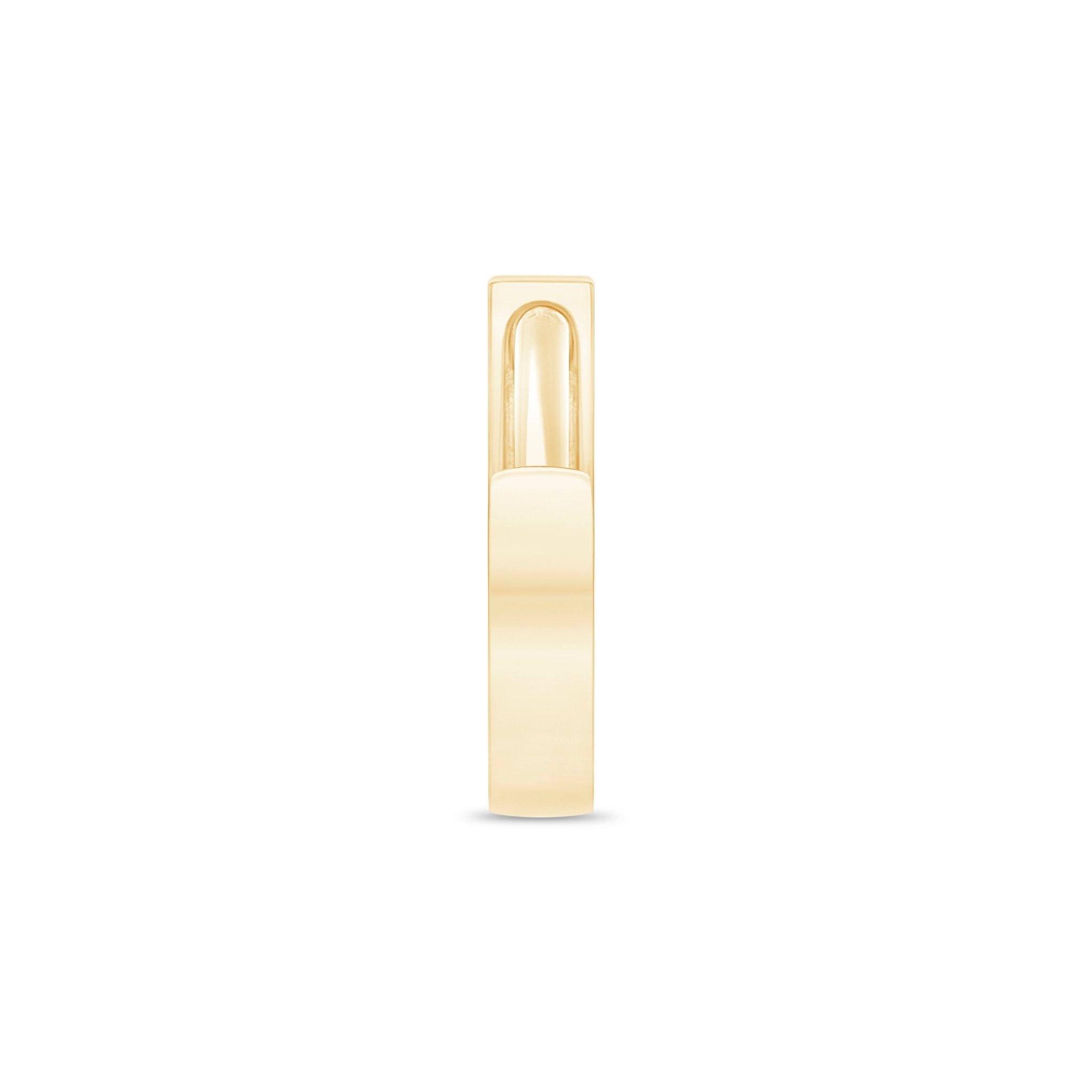 Gold Mini Hoop Earring in Solid 14k Yellow Gold