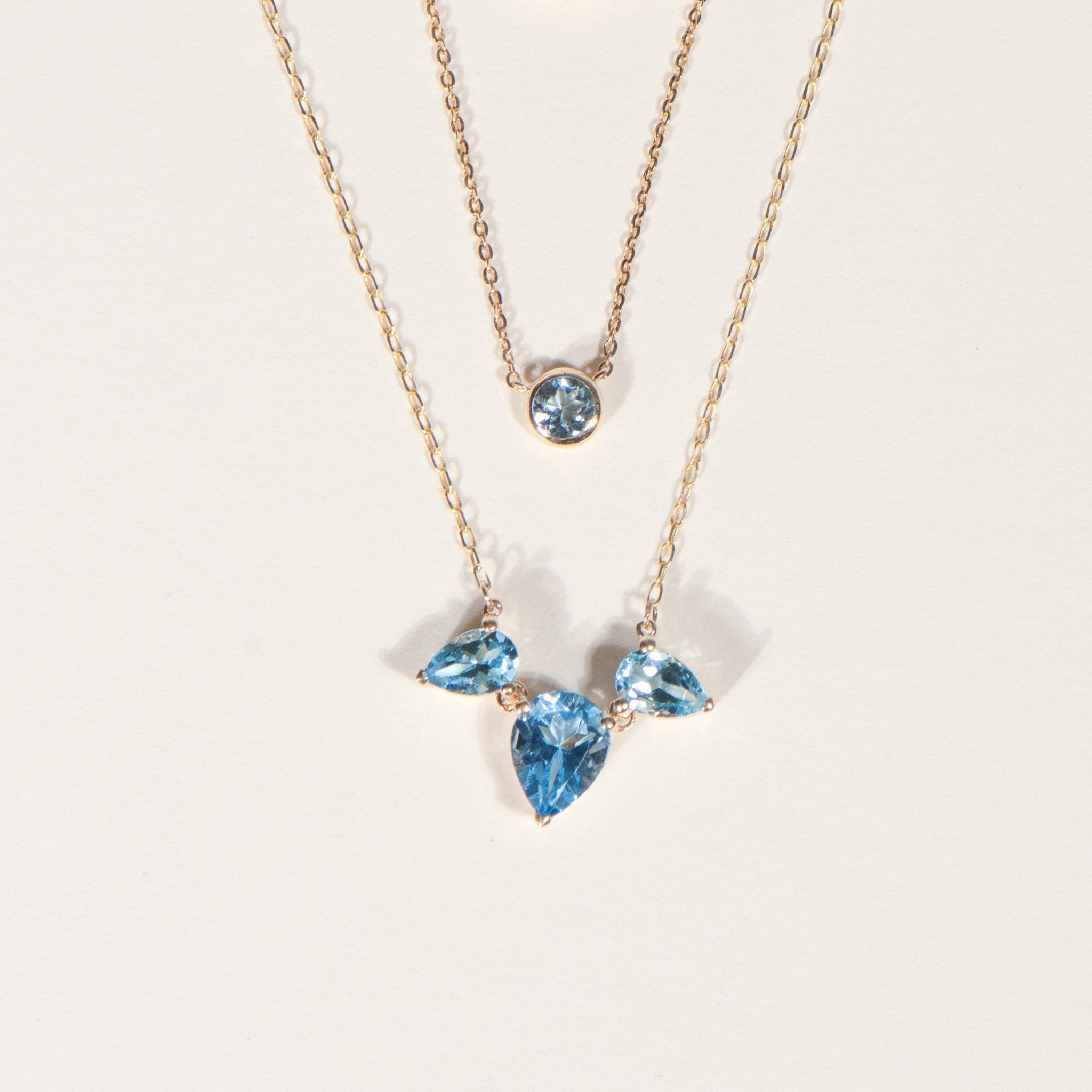 Aquamarine Station Necklace Station Necklace Bezel Set in 14k Gold Necklaces Estellacollection #product_description# 18404 14k Aquamarine Birthstone #tag4# #tag5# #tag6# #tag7# #tag8# #tag9# #tag10# 3MM