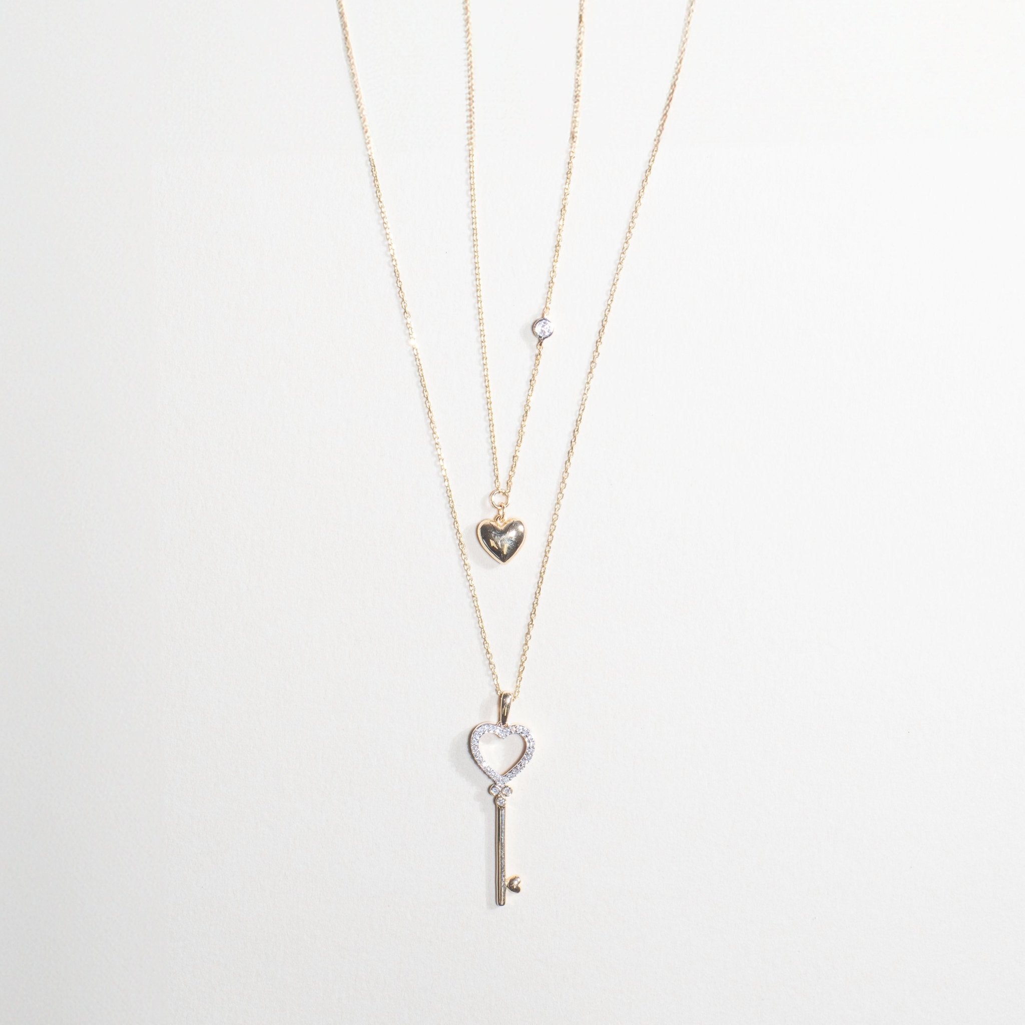 Bubble Heart and Diamond Station Necklace Necklaces Estellacollection #product_description# 18209 14k Colorless Gemstone Diamond #tag4# #tag5# #tag6# #tag7# #tag8# #tag9# #tag10#