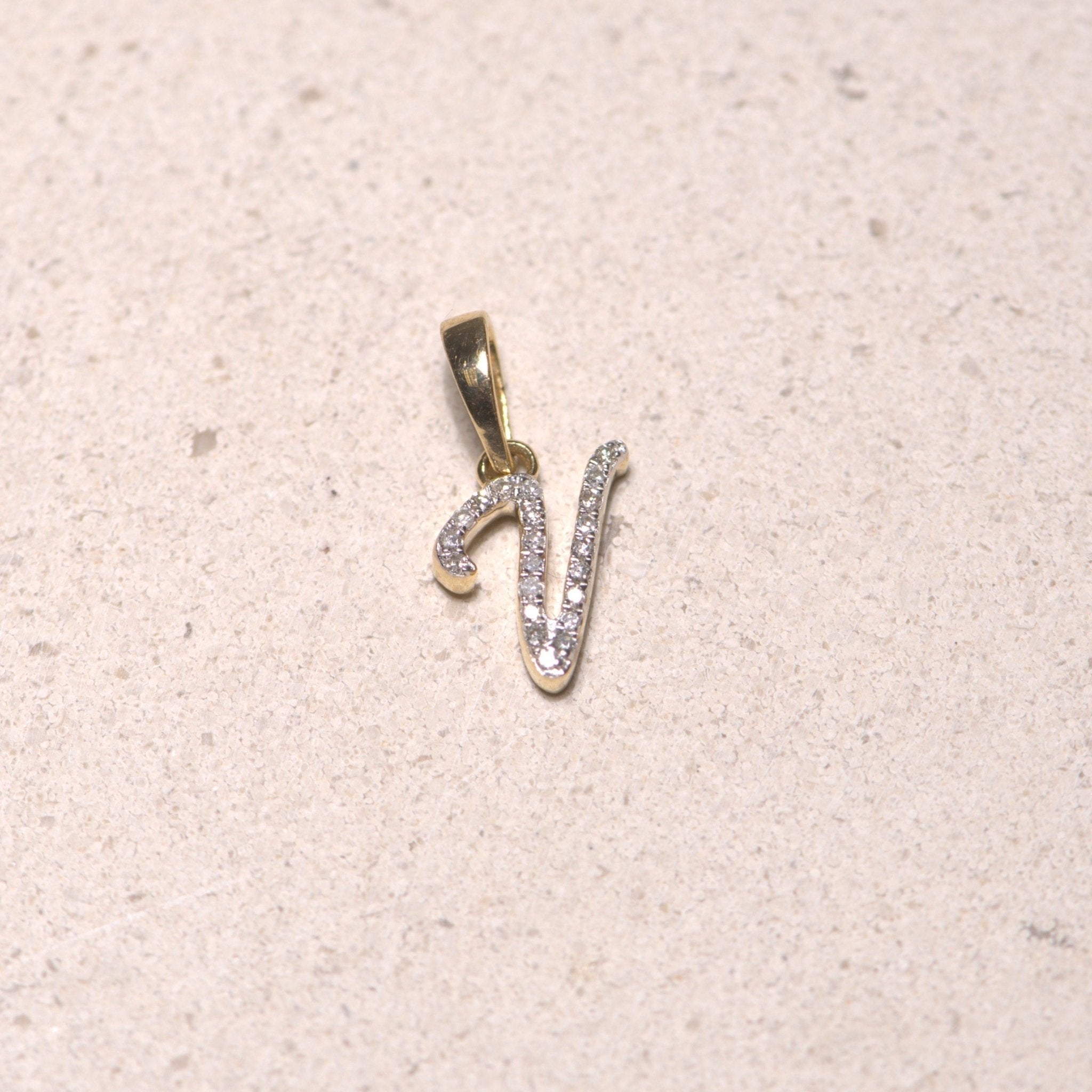 Cursive Diamond Initial Necklace Necklaces Estellacollection #product_description# 18557 14k Diamond Gemstone #tag4# #tag5# #tag6# #tag7# #tag8# #tag9# #tag10# 14k Yellow Gold