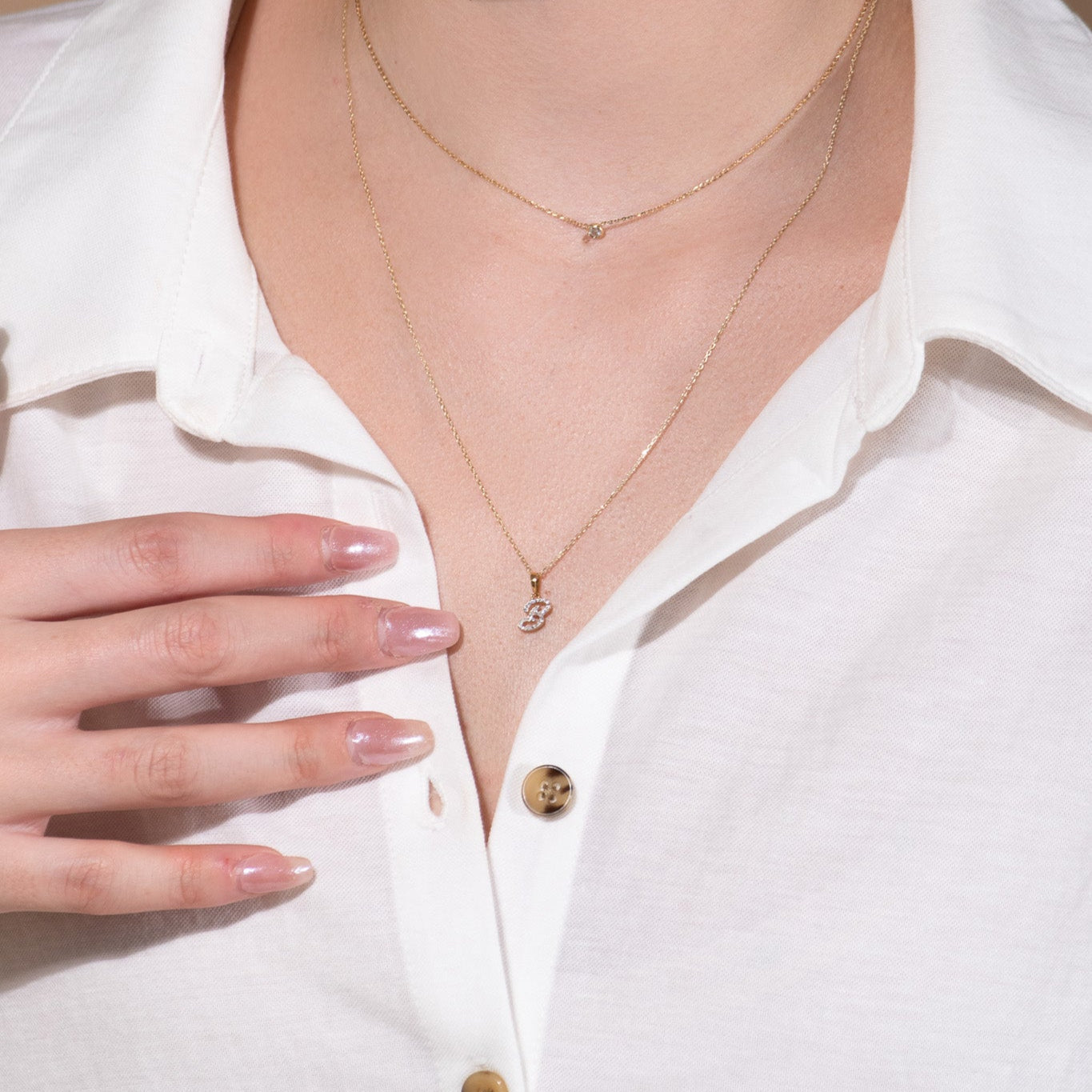Cursive Diamond Initial Necklace - B Necklaces Estellacollection #product_description# 18557 14k Diamond Gemstone #tag4# #tag5# #tag6# #tag7# #tag8# #tag9# #tag10# 14k Yellow Gold
