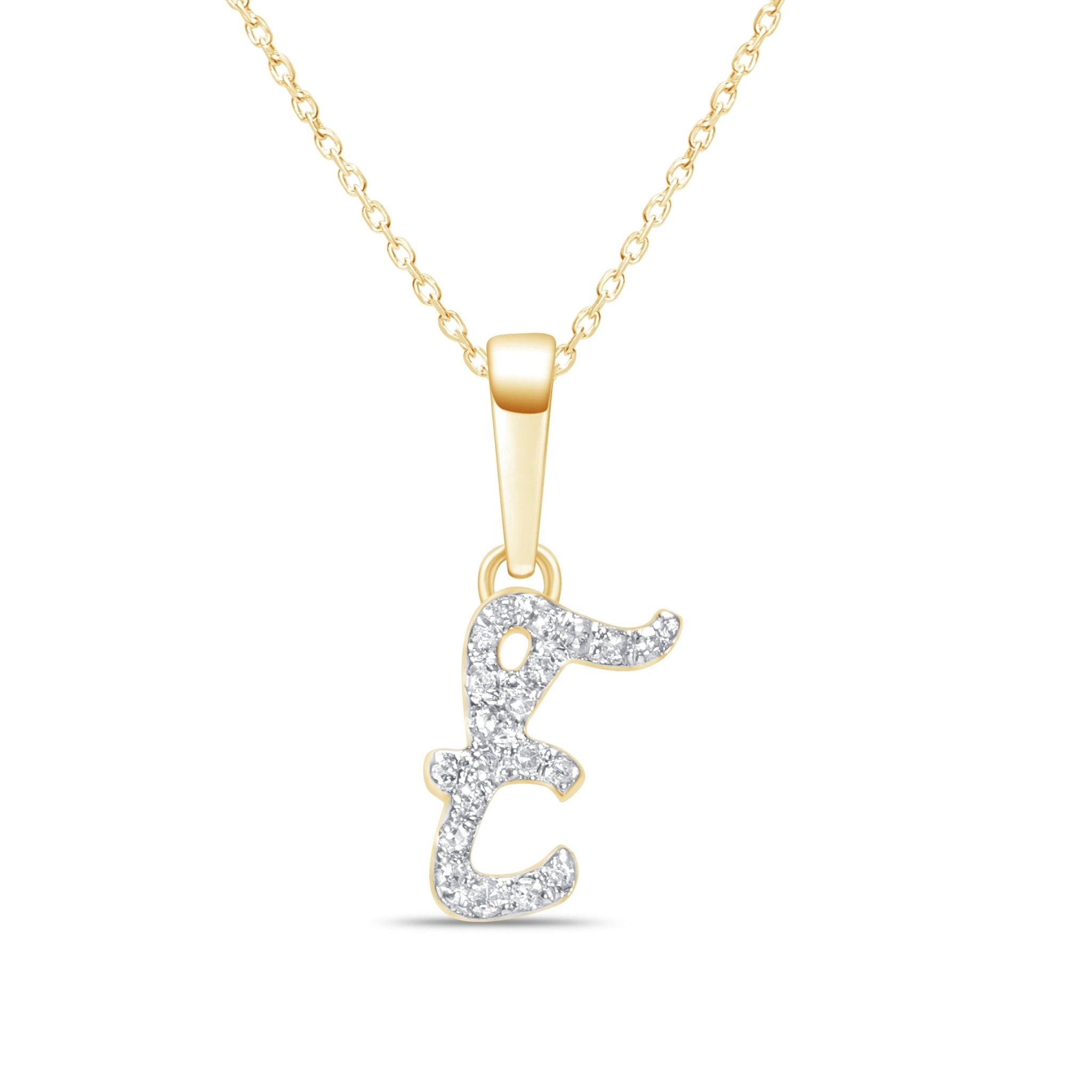 Cursive Diamond Initial Necklace - E Necklaces Estellacollection #product_description# 18557 14k Diamond Gemstone #tag4# #tag5# #tag6# #tag7# #tag8# #tag9# #tag10# 14k Yellow Gold