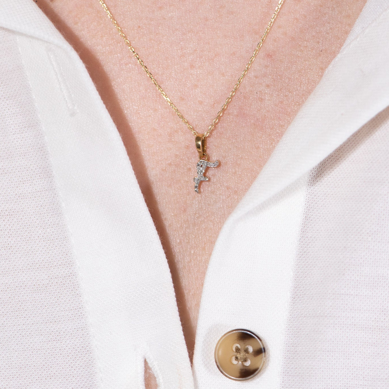 Cursive Diamond Initial Necklace - F Necklaces Estellacollection #product_description# 18557 14k Diamond Gemstone #tag4# #tag5# #tag6# #tag7# #tag8# #tag9# #tag10# 14k Yellow Gold