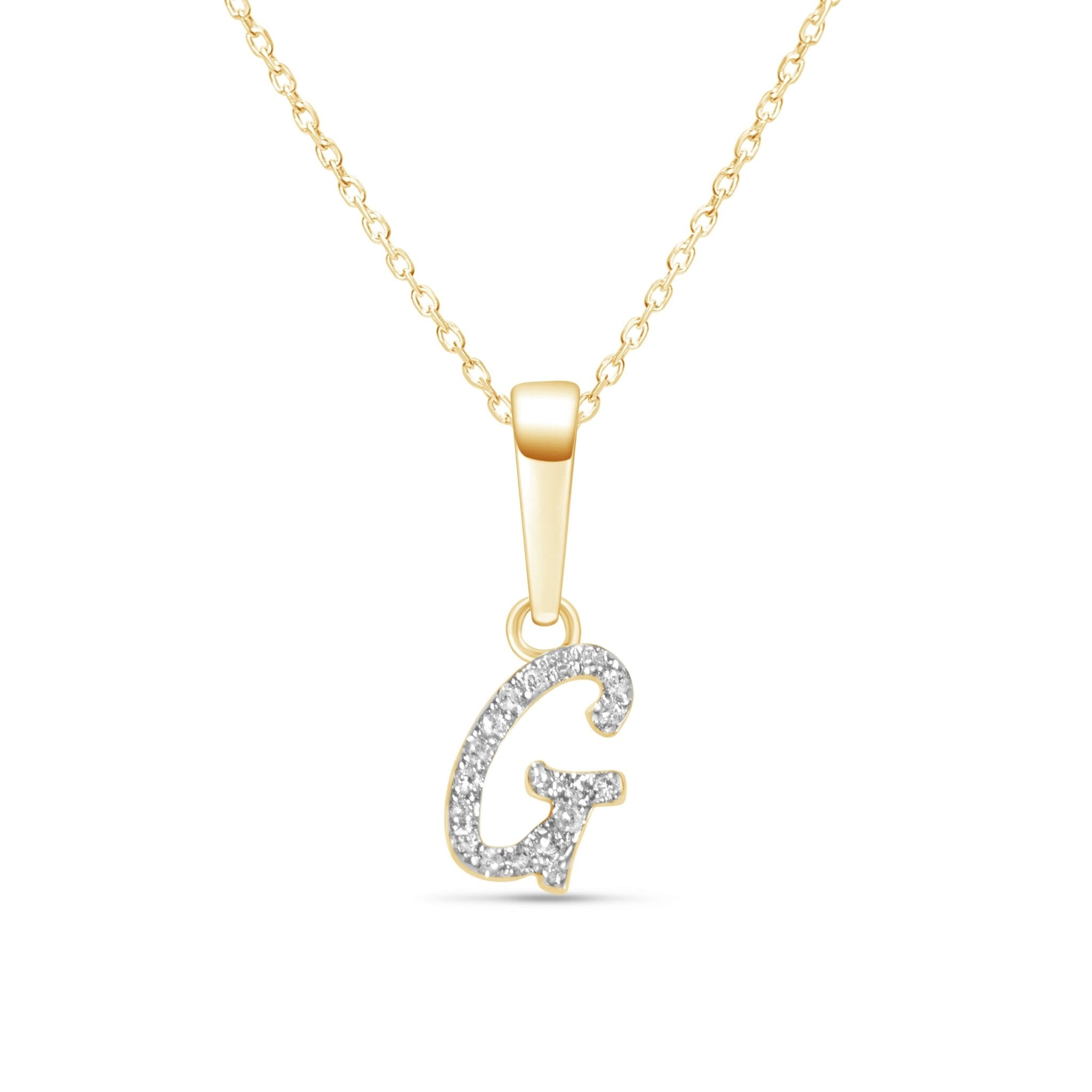 Cursive Diamond Initial Necklace - G Necklaces Estellacollection #product_description# 18557 14k Diamond Gemstone #tag4# #tag5# #tag6# #tag7# #tag8# #tag9# #tag10# 14k Yellow Gold