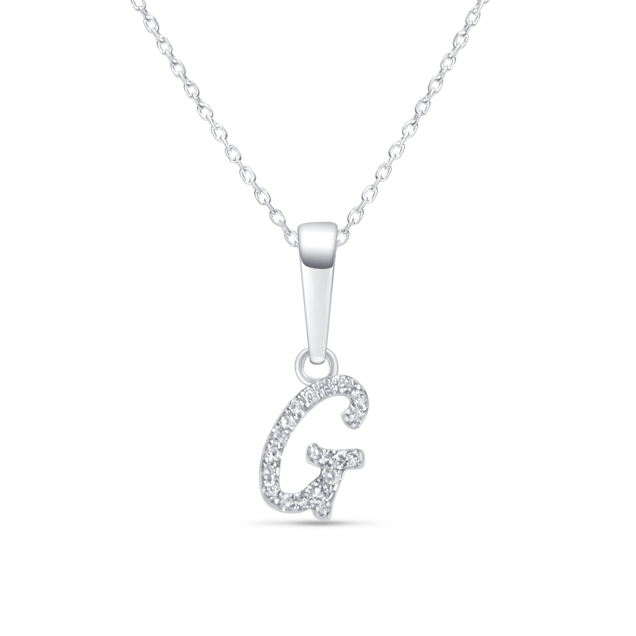 Cursive Diamond Initial Necklace - G Necklaces Estellacollection #product_description# 18557 14k Diamond Gemstone #tag4# #tag5# #tag6# #tag7# #tag8# #tag9# #tag10# 14k White Gold