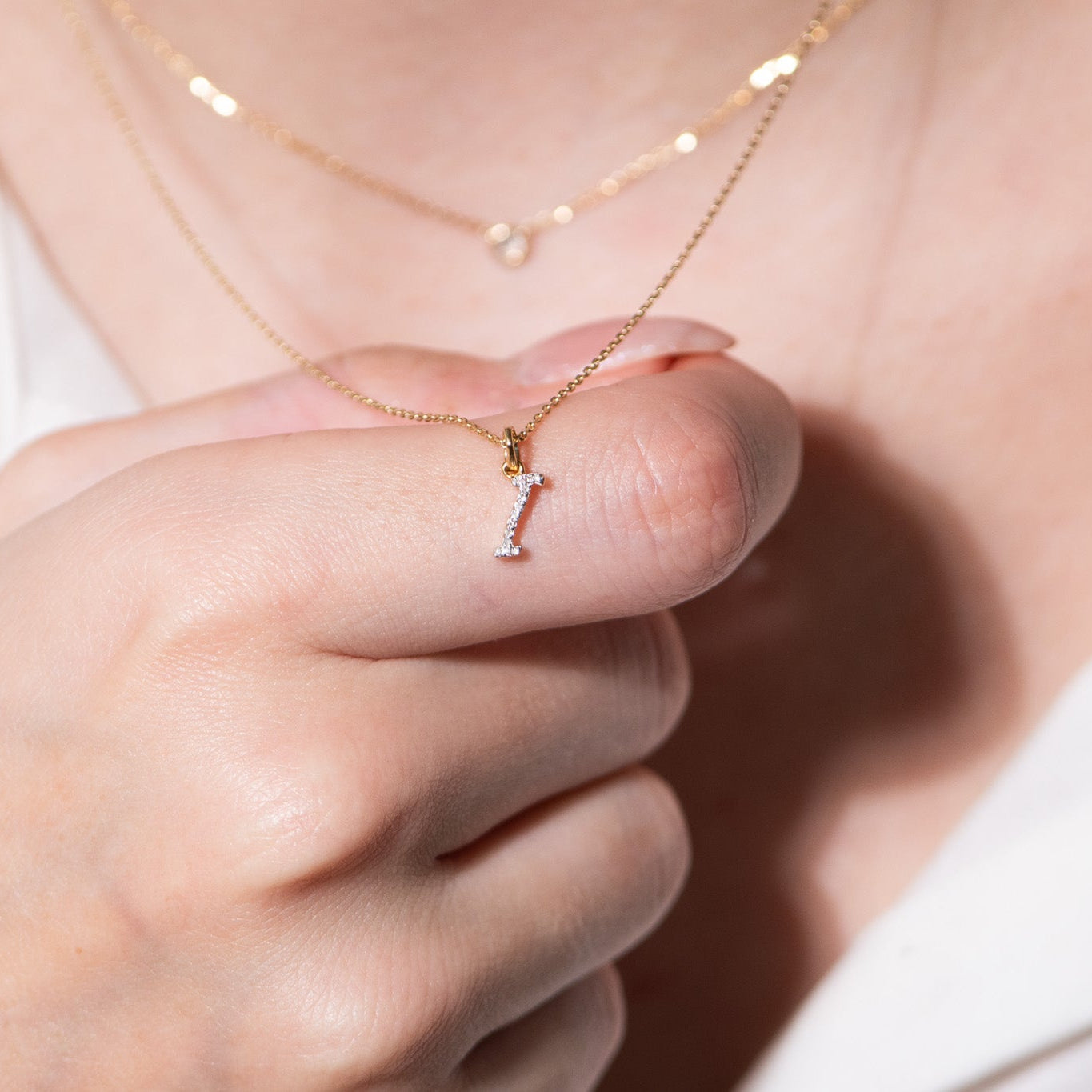 Cursive Diamond Initial Necklace - I Necklaces Estellacollection #product_description# 18557 14k Diamond Gemstone #tag4# #tag5# #tag6# #tag7# #tag8# #tag9# #tag10# 14k Yellow Gold