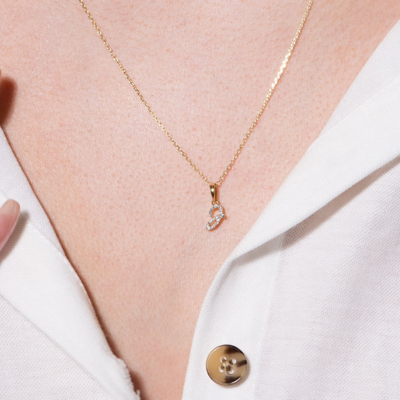 Cursive Diamond Initial Necklace - J Necklaces Estellacollection #product_description# 18557 14k Diamond Gemstone #tag4# #tag5# #tag6# #tag7# #tag8# #tag9# #tag10# 14k Yellow Gold