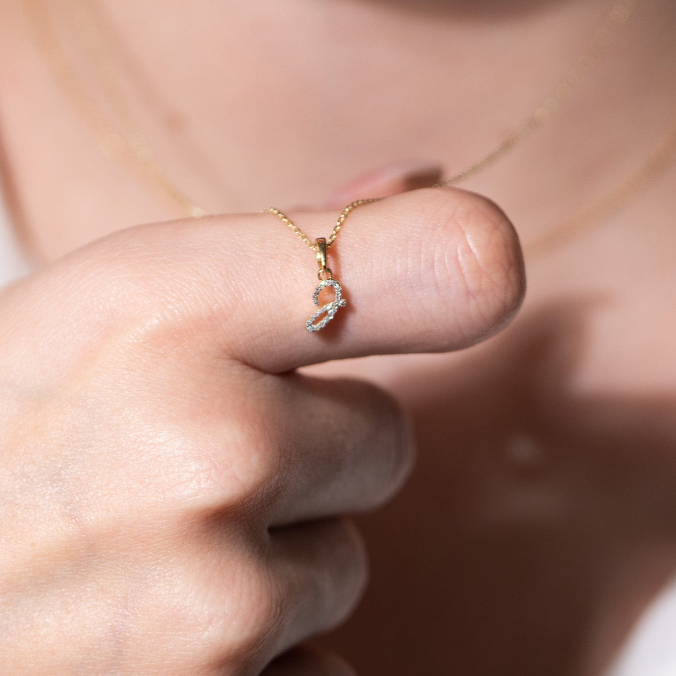 Cursive Diamond Initial Necklace - J Necklaces Estellacollection #product_description# 18557 14k Diamond Gemstone #tag4# #tag5# #tag6# #tag7# #tag8# #tag9# #tag10# 14k Yellow Gold