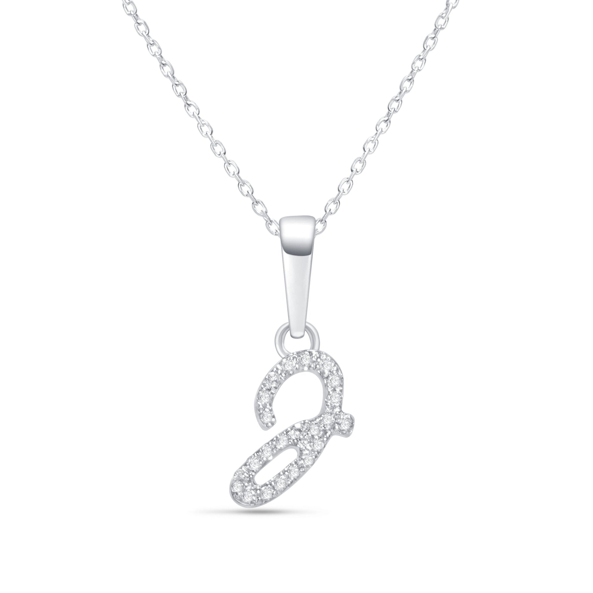 Cursive Diamond Initial Necklace - J Necklaces Estellacollection #product_description# 18557 14k Diamond Gemstone #tag4# #tag5# #tag6# #tag7# #tag8# #tag9# #tag10# 14k White Gold