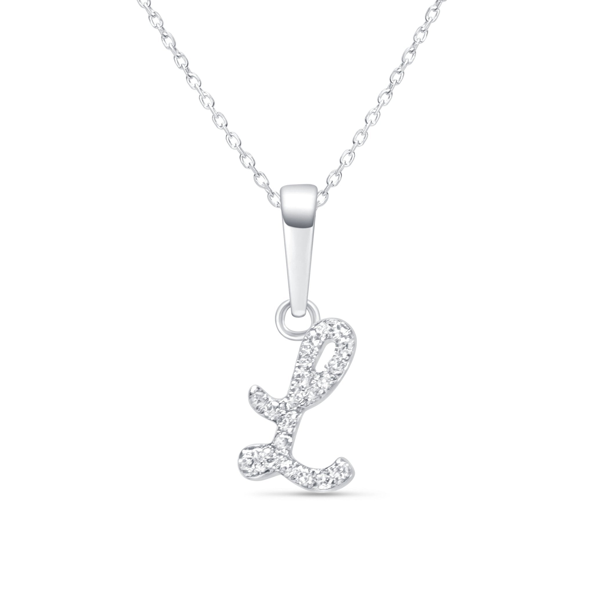 Cursive Diamond Initial Necklace - L Necklaces Estellacollection #product_description# 18557 14k Diamond Gemstone #tag4# #tag5# #tag6# #tag7# #tag8# #tag9# #tag10# 14k White Gold