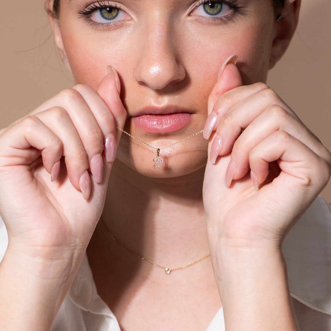 Cursive Diamond Initial Necklace - N Necklaces Estellacollection #product_description# 18557 14k Diamond Gemstone #tag4# #tag5# #tag6# #tag7# #tag8# #tag9# #tag10# 14k Yellow Gold