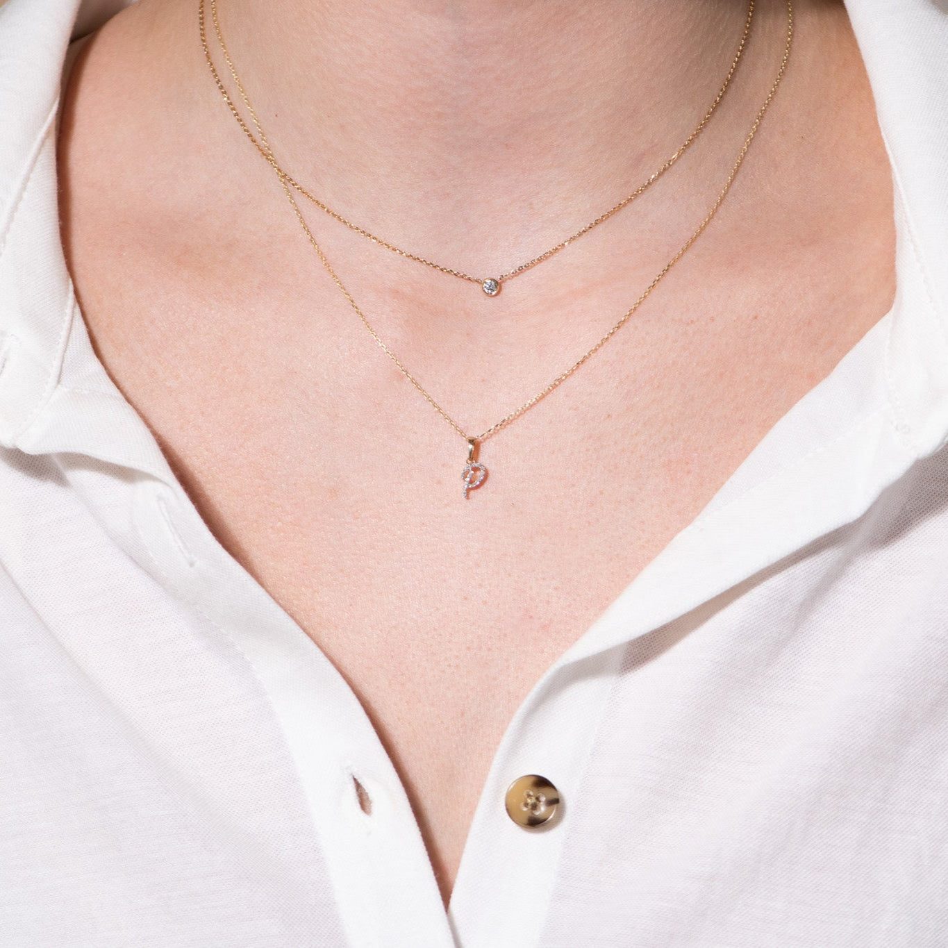 Cursive Diamond Initial Necklace - P Necklaces Estellacollection #product_description# 18557 14k Diamond Gemstone #tag4# #tag5# #tag6# #tag7# #tag8# #tag9# #tag10# 14k Yellow Gold