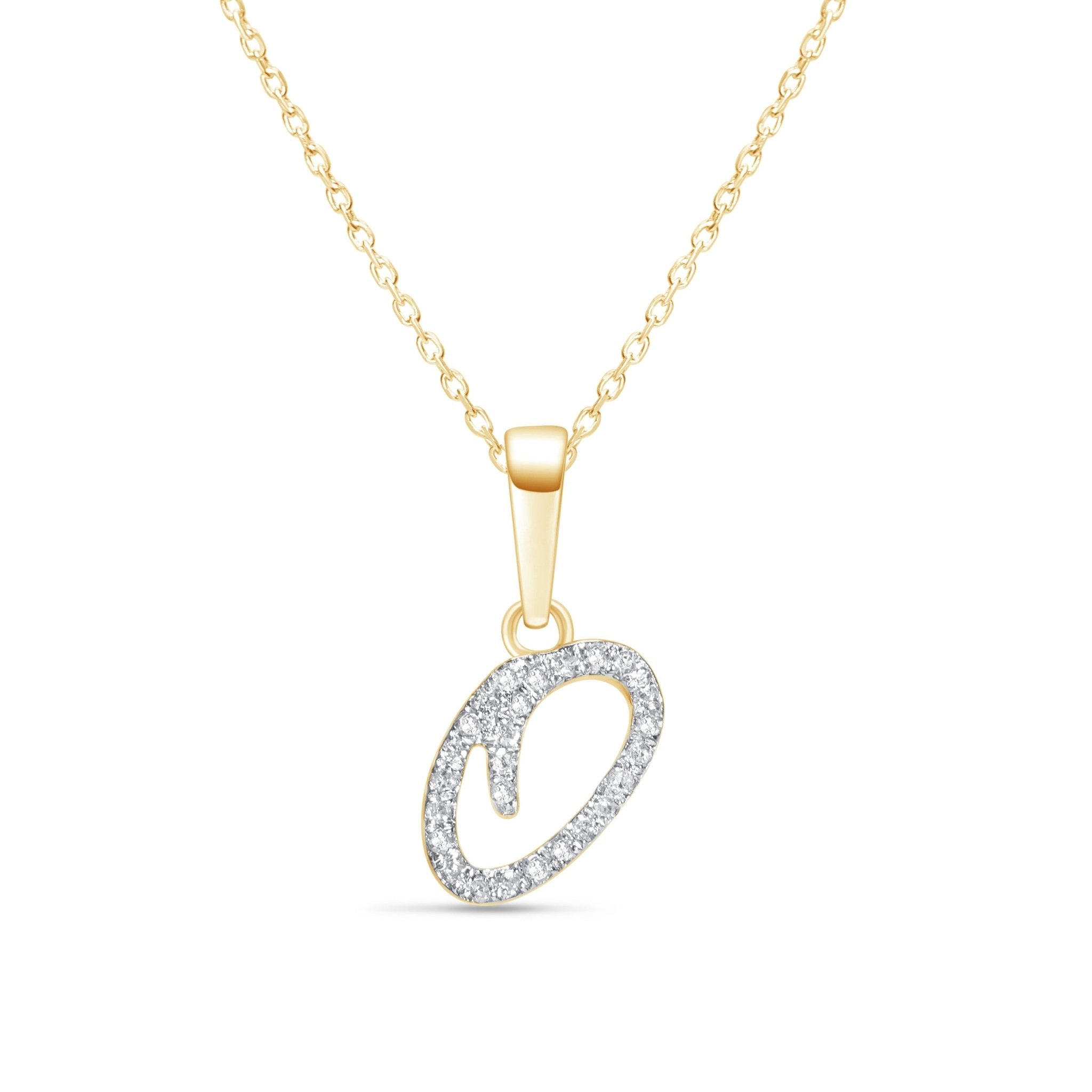 Cursive Diamond Initial Necklace - Q Necklaces Estellacollection #product_description# 18557 14k Diamond Gemstone #tag4# #tag5# #tag6# #tag7# #tag8# #tag9# #tag10# 14k Yellow Gold