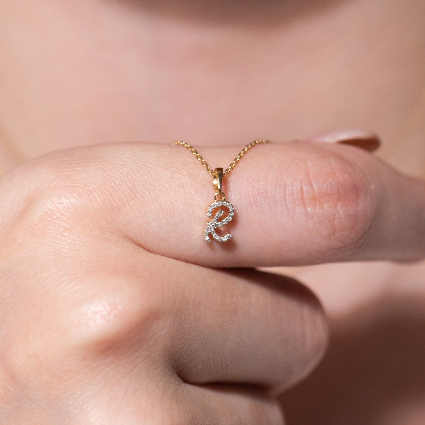Cursive Diamond Initial Necklace - R Necklaces Estellacollection #product_description# 18557 14k Diamond Gemstone #tag4# #tag5# #tag6# #tag7# #tag8# #tag9# #tag10# 14k Yellow Gold