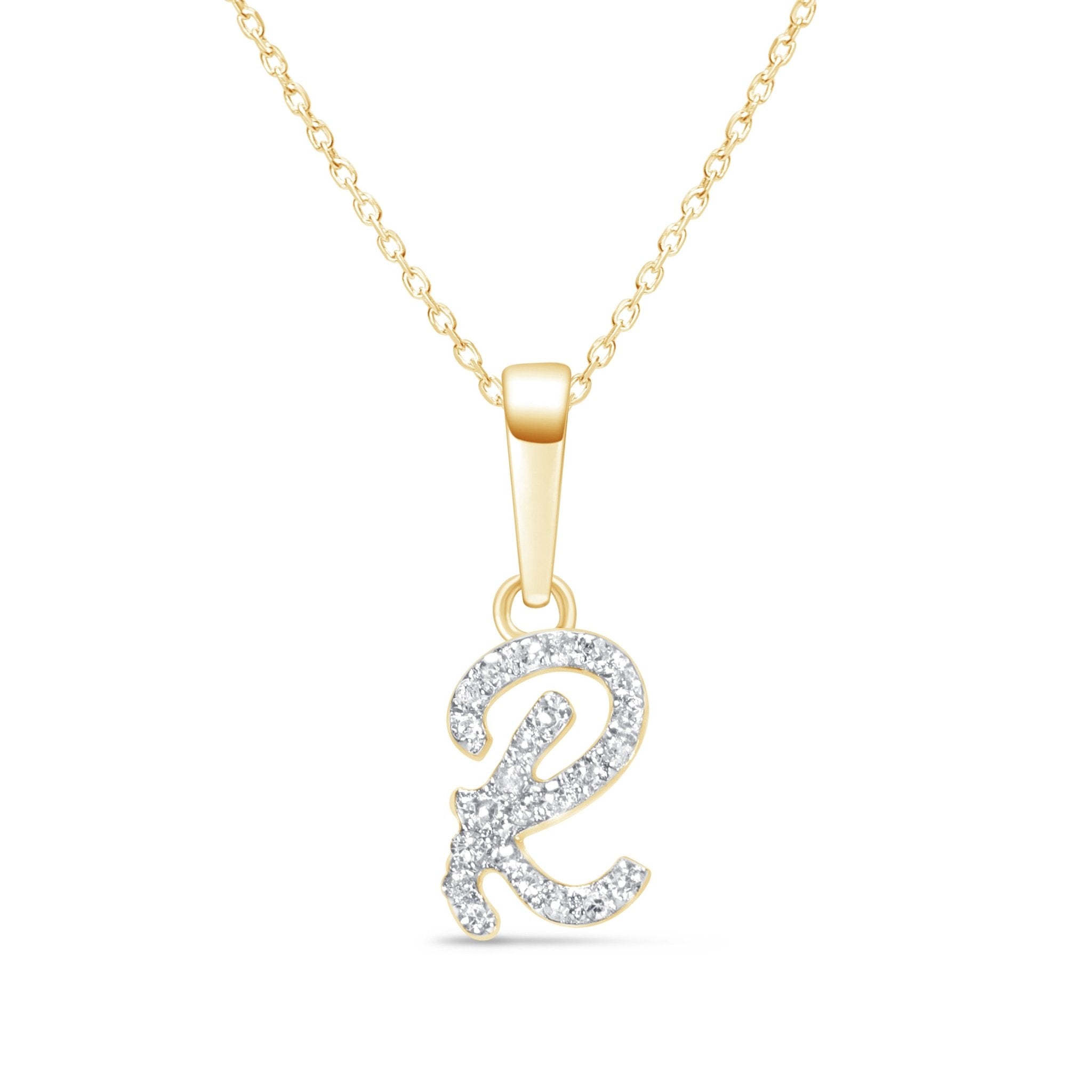 Cursive Diamond Initial Necklace - R Necklaces Estellacollection #product_description# 18557 14k Diamond Gemstone #tag4# #tag5# #tag6# #tag7# #tag8# #tag9# #tag10# 14k Yellow Gold