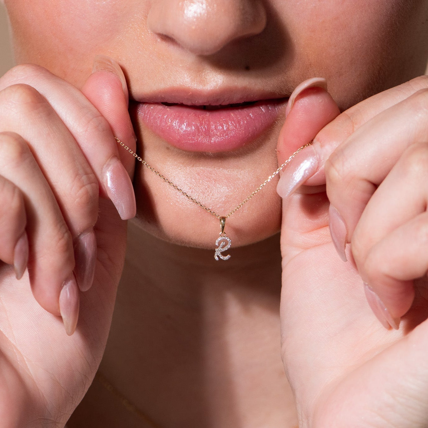 Cursive Diamond Initial Necklace - R Necklaces Estellacollection #product_description# 18557 14k Diamond Gemstone #tag4# #tag5# #tag6# #tag7# #tag8# #tag9# #tag10# 14k Yellow Gold