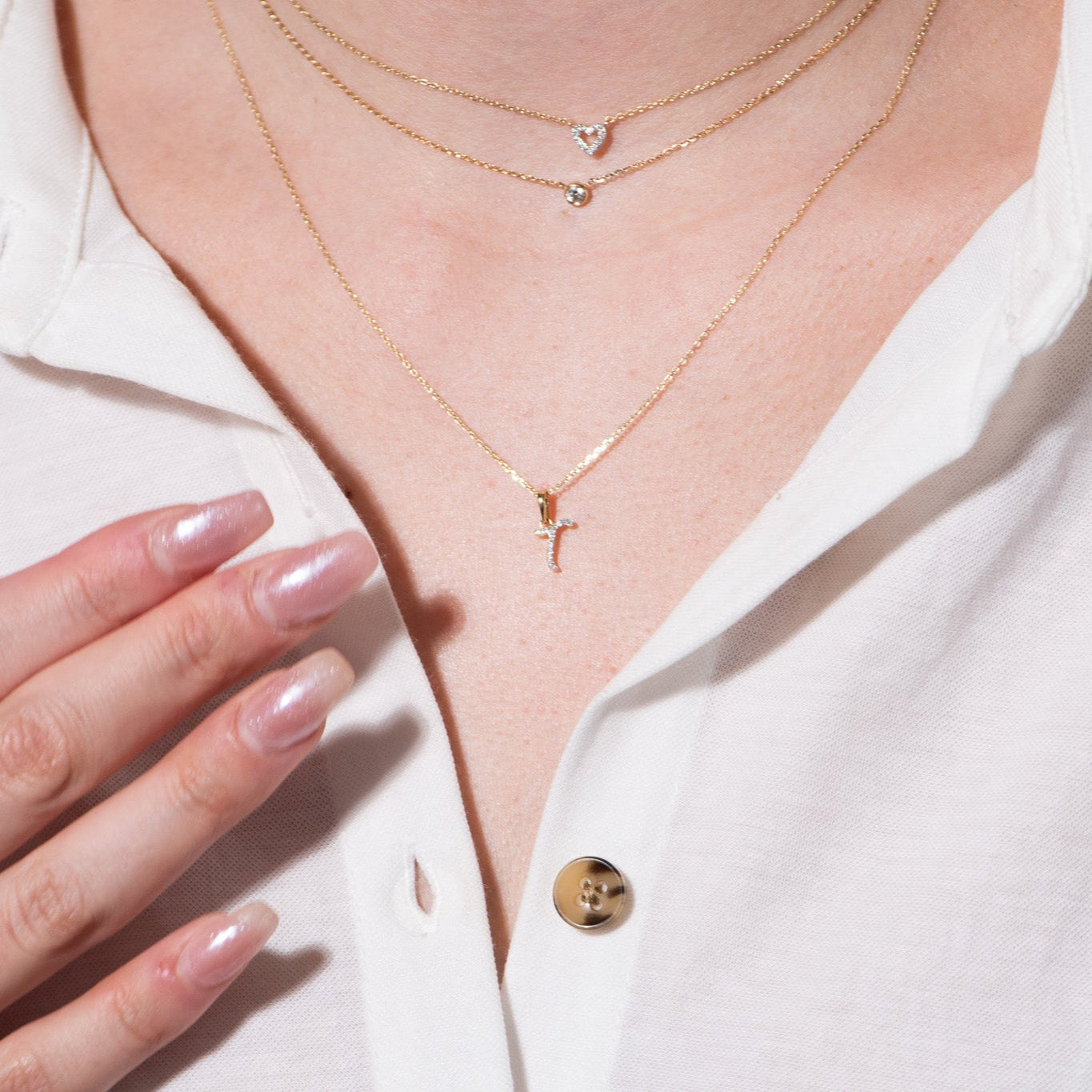 Cursive Diamond Initial Necklace - T Necklaces Estellacollection #product_description# 18557 14k Diamond Gemstone #tag4# #tag5# #tag6# #tag7# #tag8# #tag9# #tag10# 14k Yellow Gold