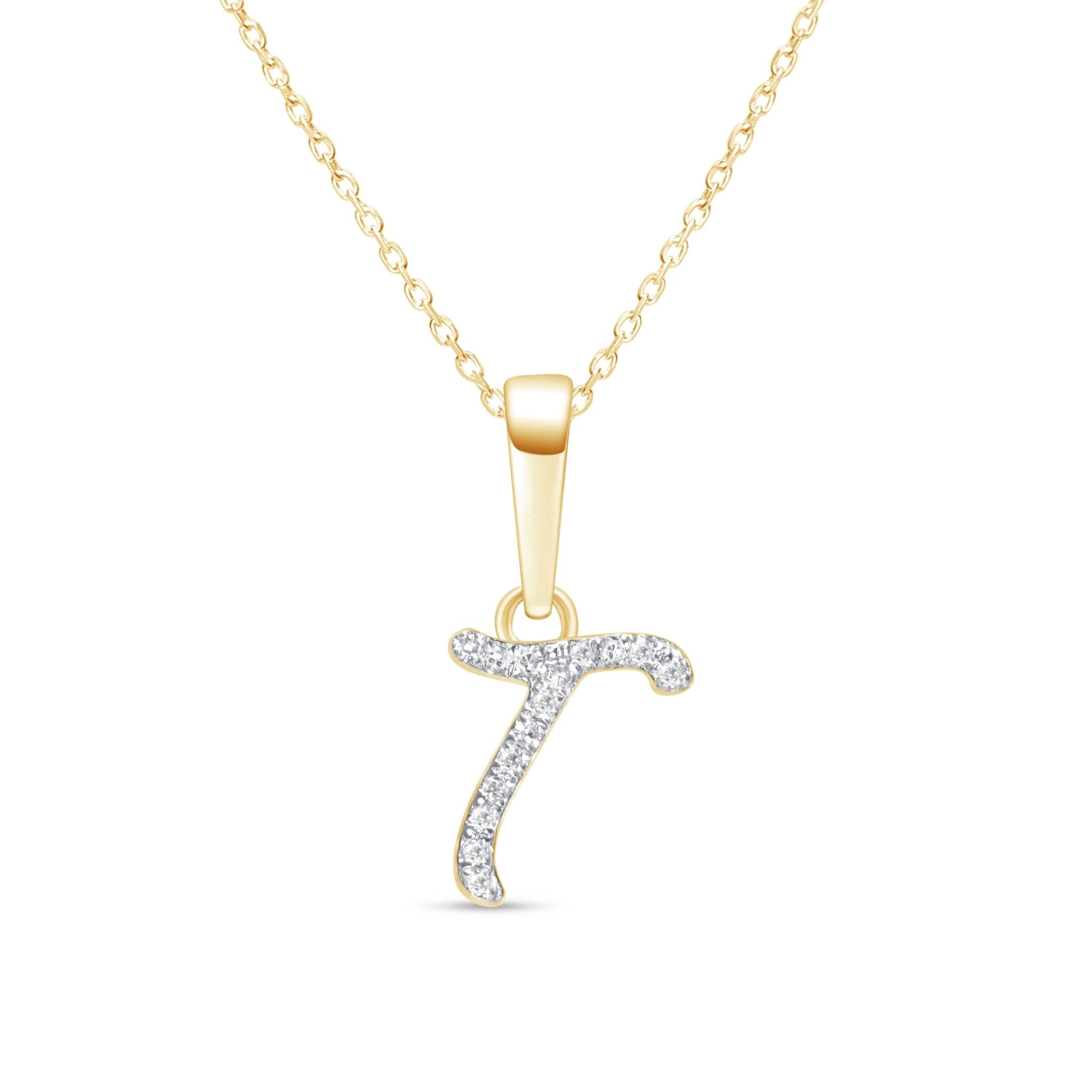 Cursive Diamond Initial Necklace - T Necklaces Estellacollection #product_description# 18557 14k Diamond Gemstone #tag4# #tag5# #tag6# #tag7# #tag8# #tag9# #tag10# 14k Yellow Gold