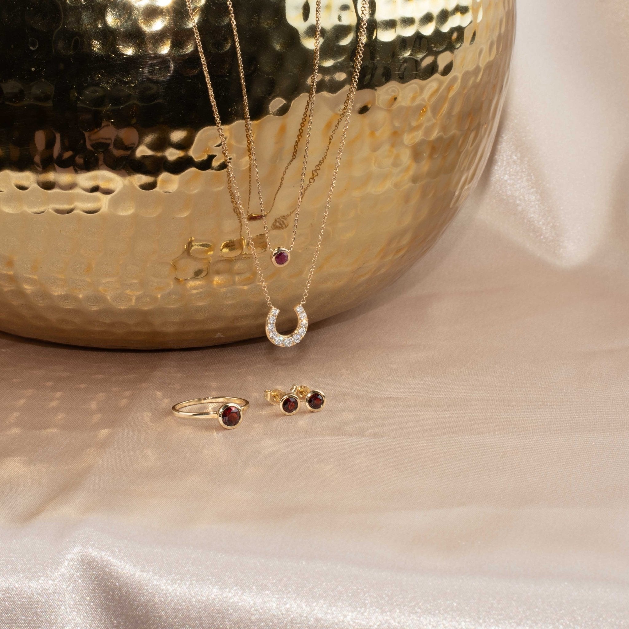 Ruby Station Necklace Bezel Set in 14k Gold Necklaces Estellacollection #product_description# 18413 14k Birthstone Gemstone #tag4# #tag5# #tag6# #tag7# #tag8# #tag9# #tag10# 3MM