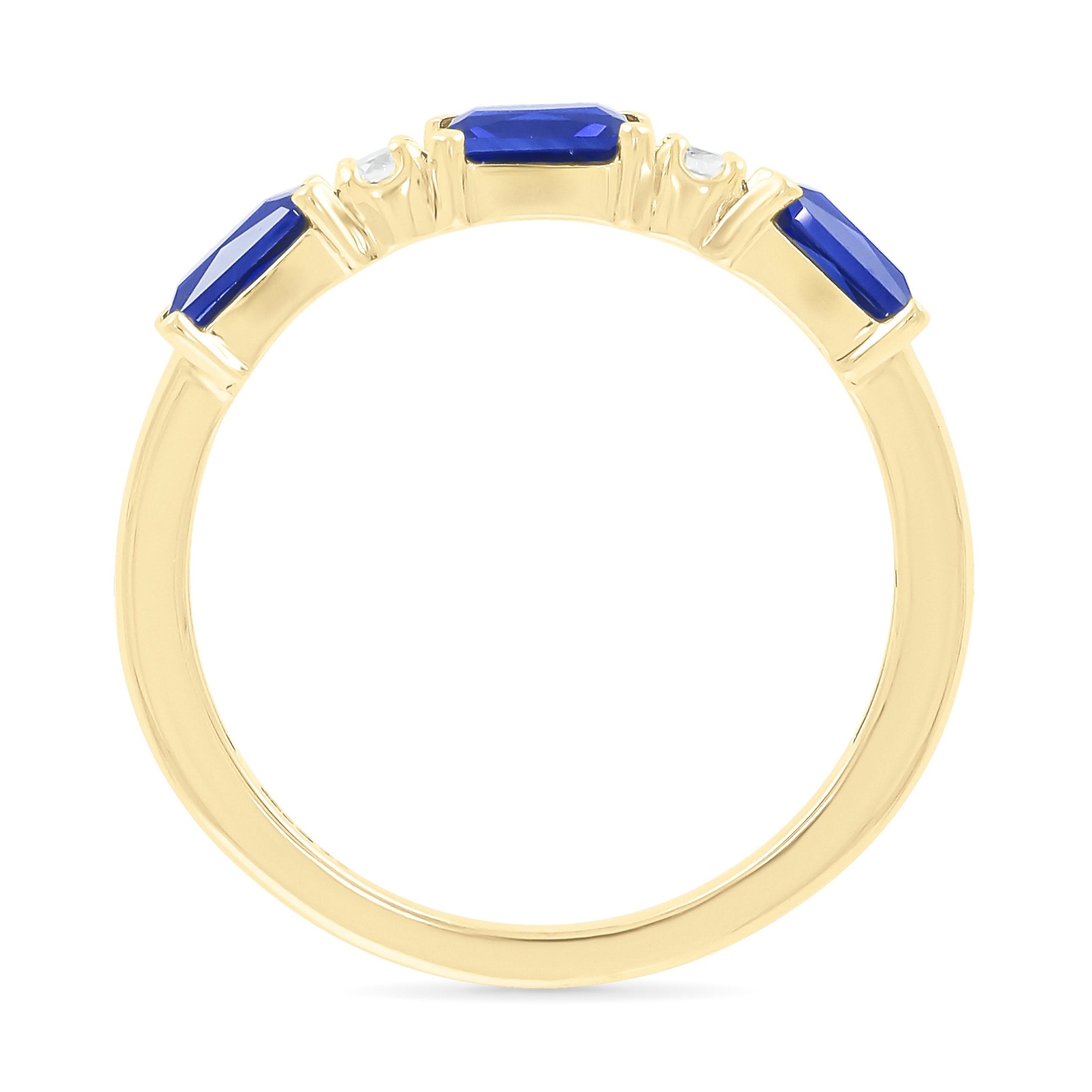 Alternating Blue White Sapphire Half Eternity Ring Rings Estellacollection #product_description# 32766 10k Birthstone blue #tag4# #tag5# #tag6# #tag7# #tag8# #tag9# #tag10#