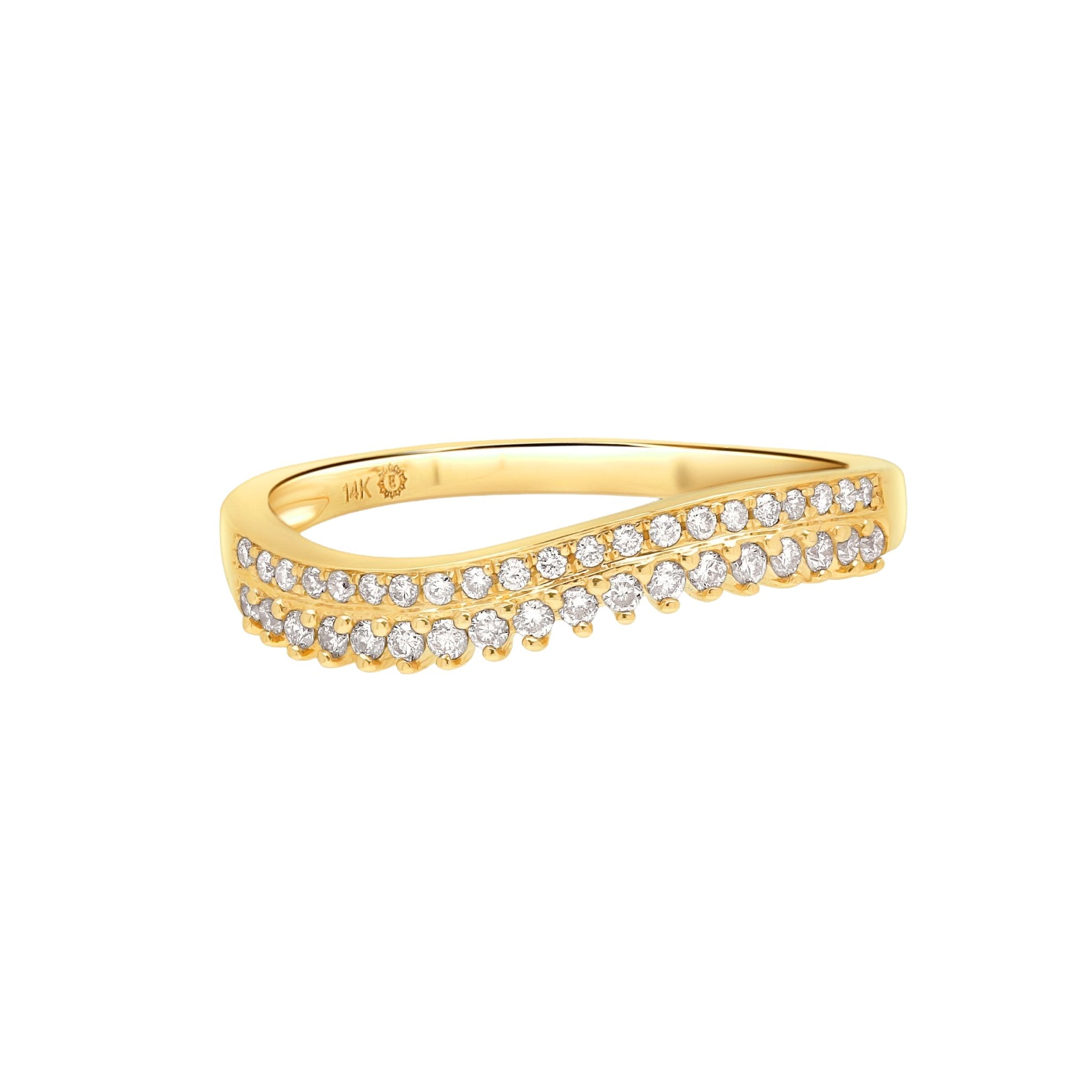Double Row Diamond Curve Ring Rings Estellacollection #product_description# 17419 14k Diamond Gemstone #tag4# #tag5# #tag6# #tag7# #tag8# #tag9# #tag10# 6