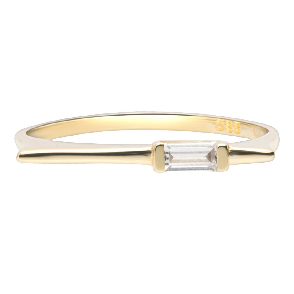 Sapphire Baguette Signet Ring Rings Estellacollection #product_description# 17732 14k Birthstone Gemstone #tag4# #tag5# #tag6# #tag7# #tag8# #tag9# #tag10# 6