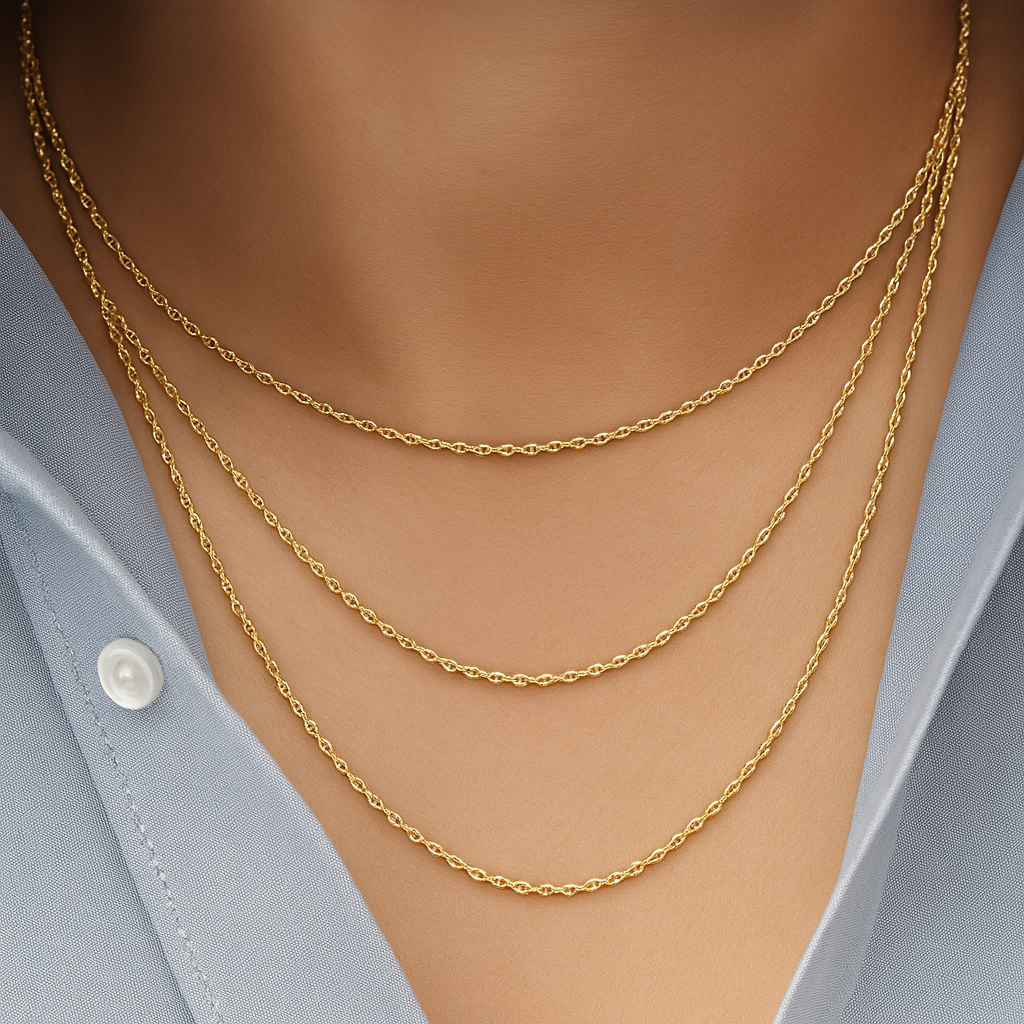Rope Chain in Solid 10k Yellow Gold