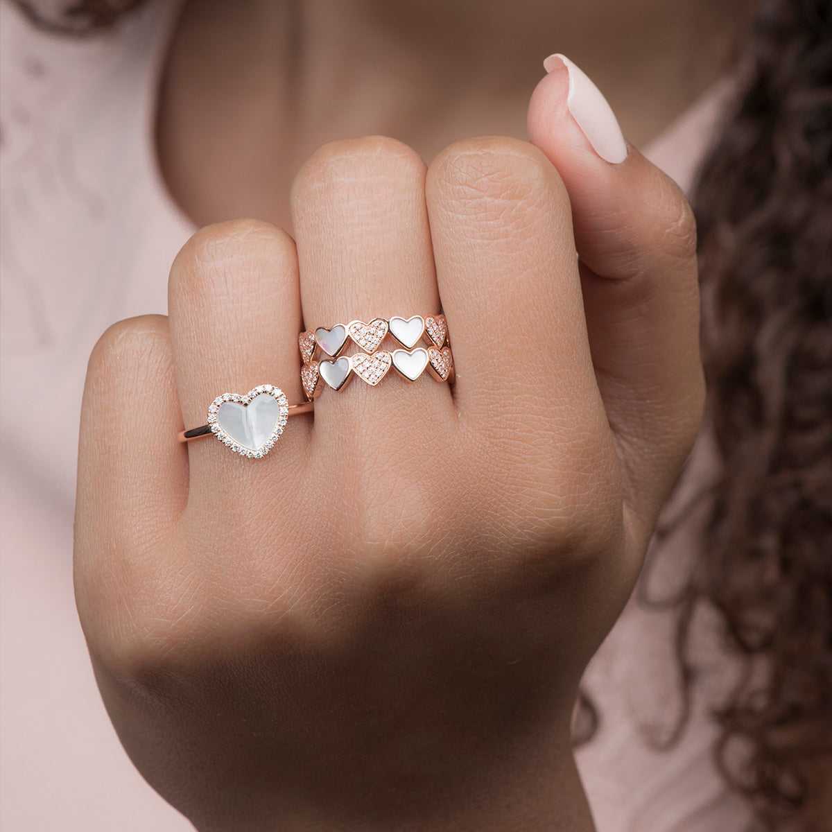 Mother of Pearl Heart with Diamond Halo Ring Rings Estellacollection #product_description# 17197 14k Birthstone Diamond #tag4# #tag5# #tag6# #tag7# #tag8# #tag9# #tag10# 6