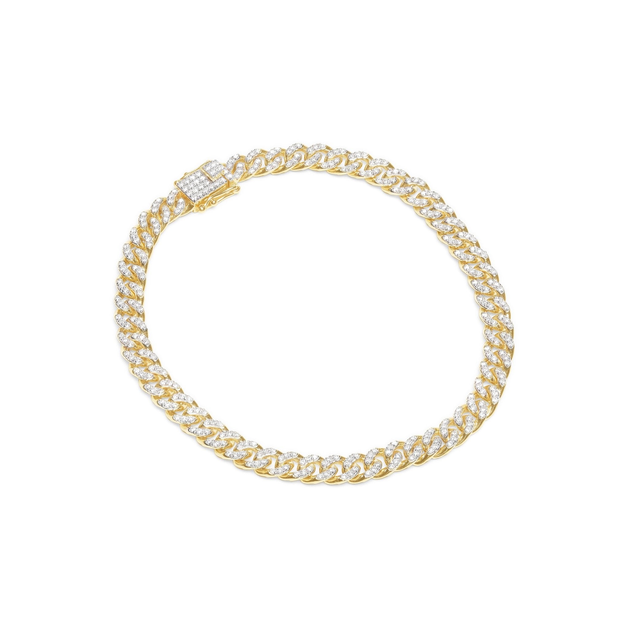 Classic Diamond Cuban Chain Bracelet Bracelets Estellacollection #product_description# 18036 14k Chain Bracelets Diamond #tag4# #tag5# #tag6# #tag7# #tag8# #tag9# #tag10#