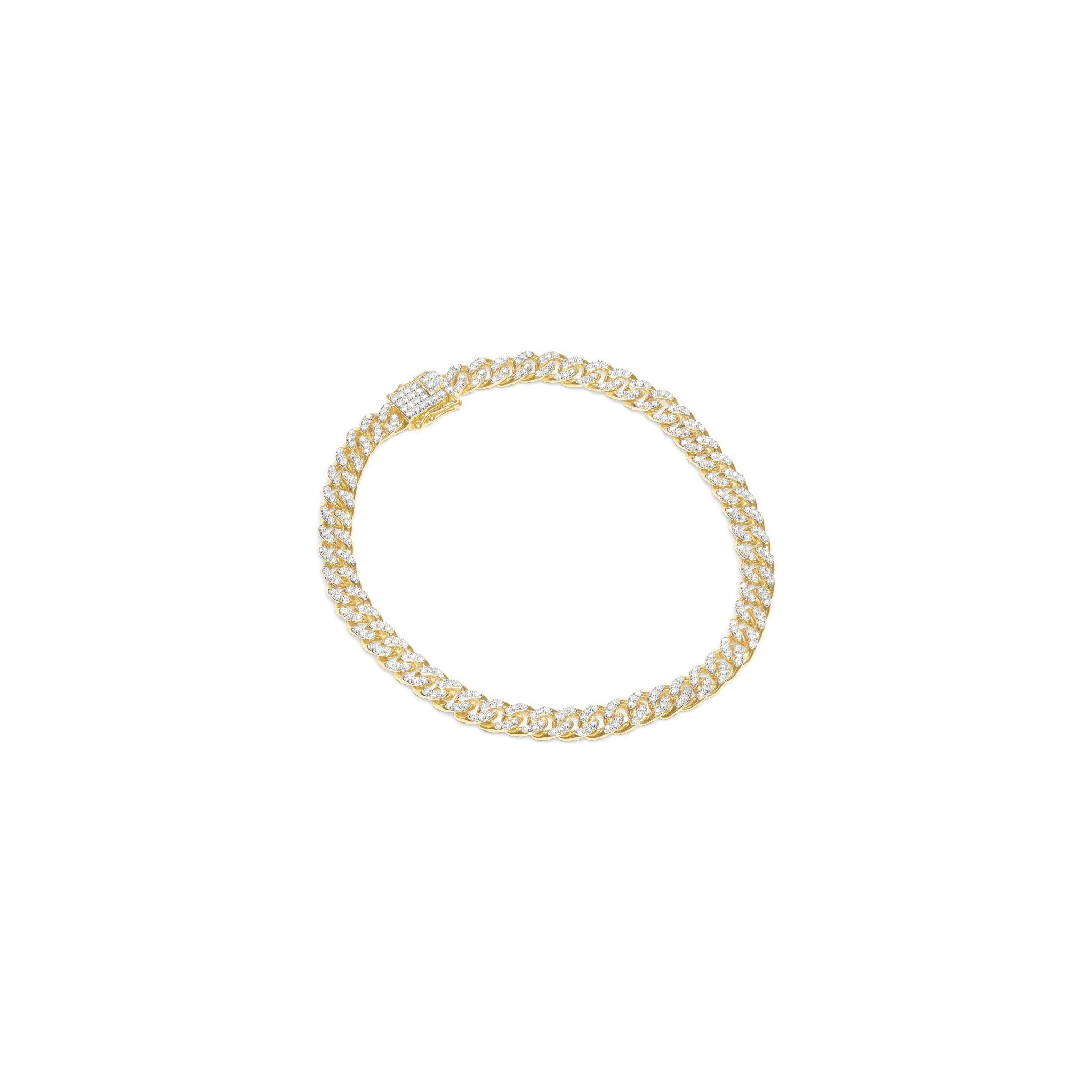 Classic Diamond Cuban Chain Bracelet Bracelets Estellacollection #product_description# 18036 14k Chain Bracelets Diamond #tag4# #tag5# #tag6# #tag7# #tag8# #tag9# #tag10#