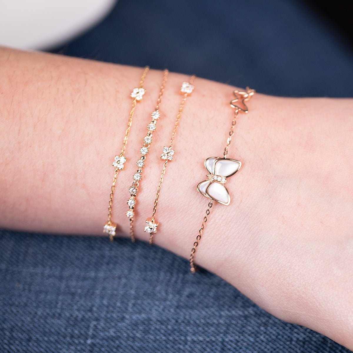 Diamond Butterfly Bracelet Bracelets Estellacollection #product_description# 17569 14k Chain Bracelets Diamond #tag4# #tag5# #tag6# #tag7# #tag8# #tag9# #tag10#