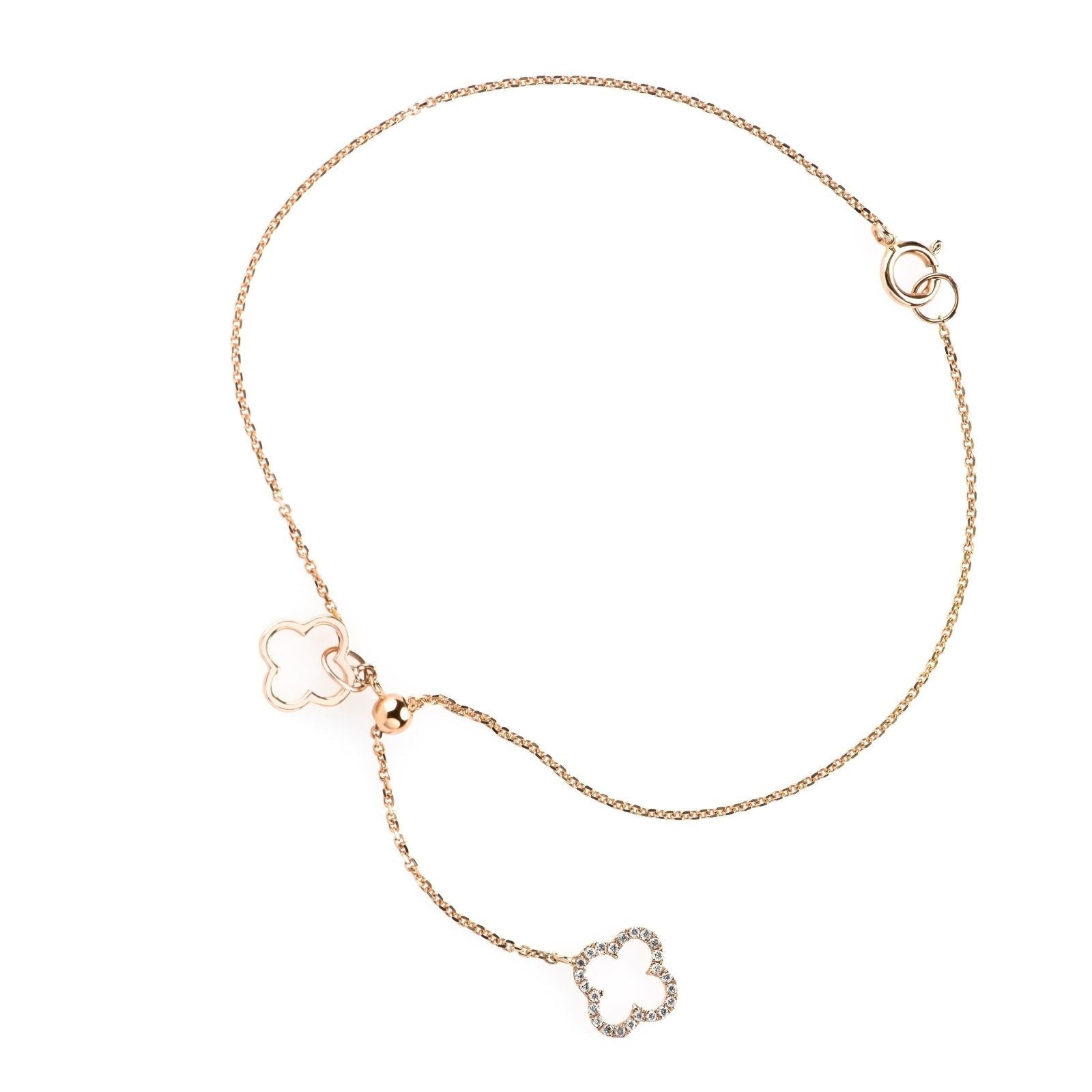Diamond Clover Lariat Bolo Bracelet Bracelets Estellacollection #product_description# 17126 14k Birthstone Birthstone Jewelry #tag4# #tag5# #tag6# #tag7# #tag8# #tag9# #tag10#