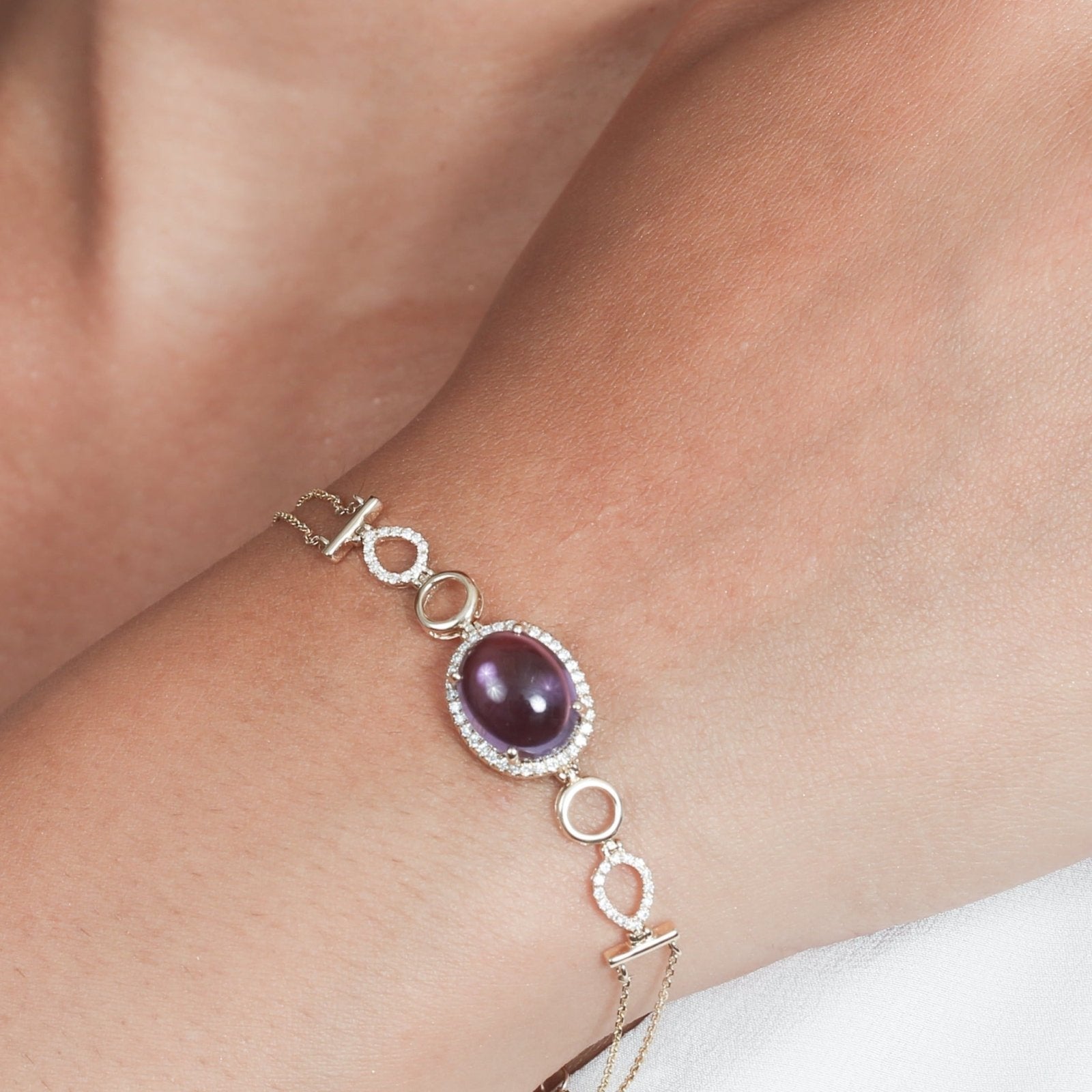 Amethyst and Diamond Infinity Heirloom Bracelet Bracelets Estellacollection #product_description# 14k Amethyst Birthstone #tag4# #tag5# #tag6# #tag7# #tag8# #tag9# #tag10#