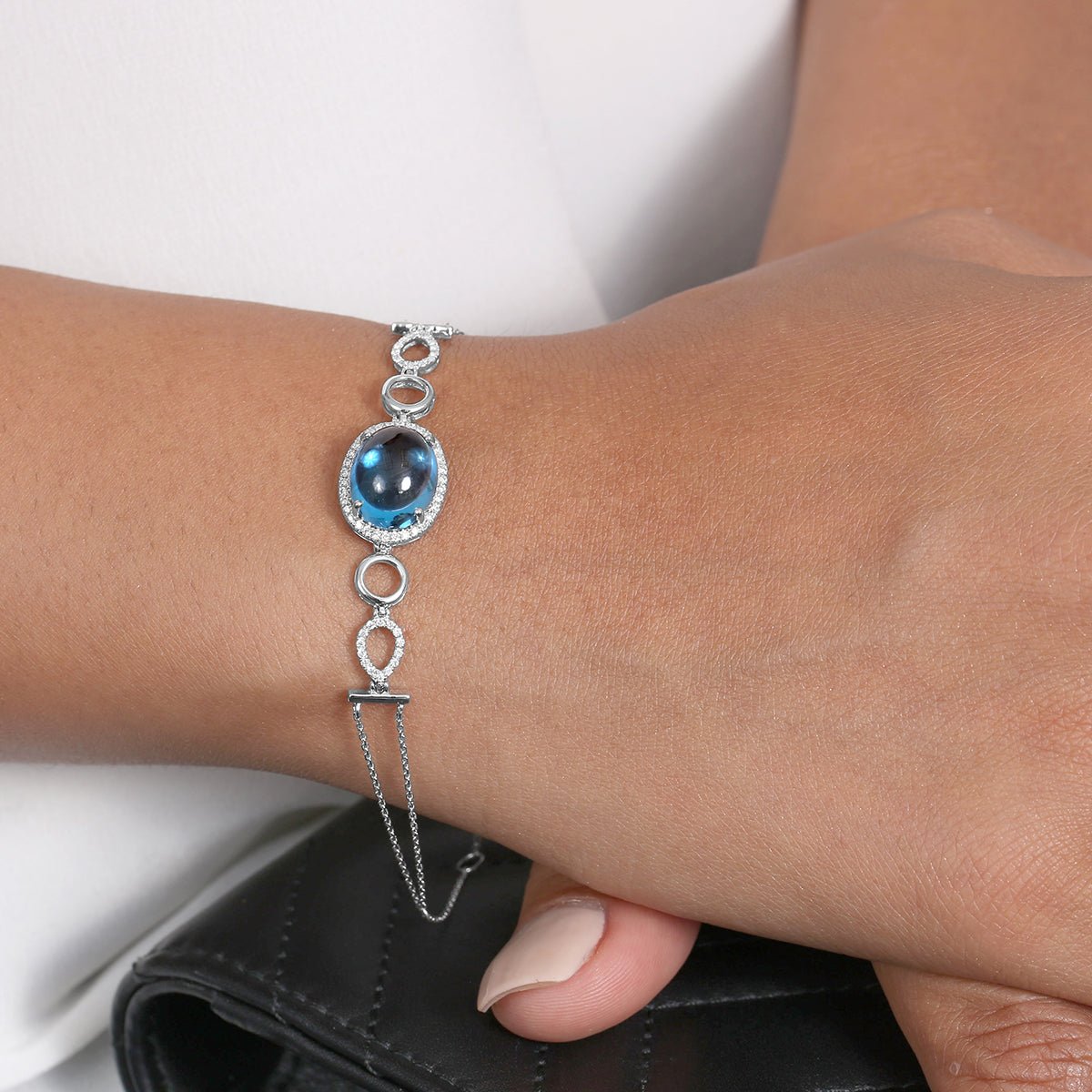 Blue Topaz and Diamond Infinity Heirloom Bracelet Bracelets Estellacollection #product_description# 14k Birthstone Blue Gemstone #tag4# #tag5# #tag6# #tag7# #tag8# #tag9# #tag10#