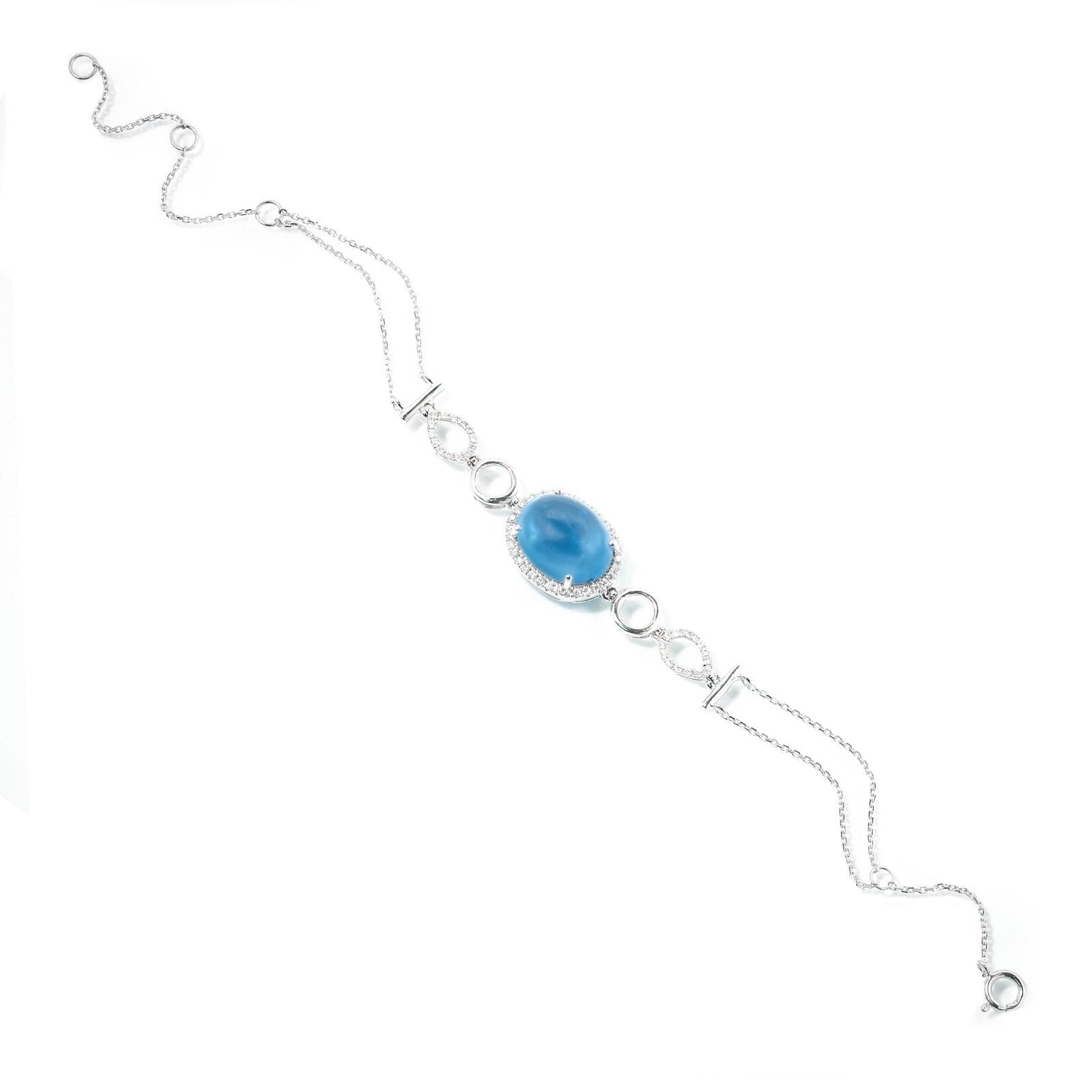Blue Topaz and Diamond Infinity Heirloom Bracelet Bracelets Estellacollection #product_description# 14k Birthstone Blue Gemstone #tag4# #tag5# #tag6# #tag7# #tag8# #tag9# #tag10#