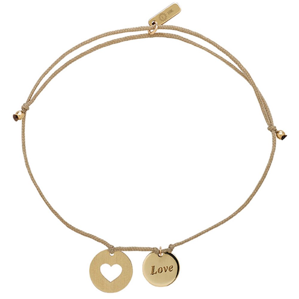 Love Charm Bracelet in Solid Yellow Gold Bracelets Estellacollection #product_description# 17660 10k 14k Make Collection #tag4# #tag5# #tag6# #tag7# #tag8# #tag9# #tag10# Tan 10k Yellow Gold