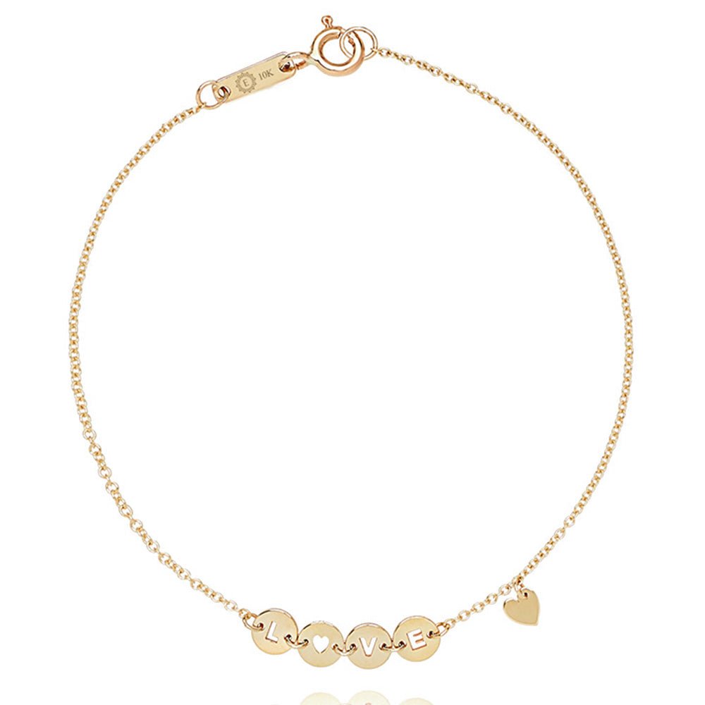 Love Disc Chain Bracelet in Solid Gold Bracelets Estellacollection #product_description# 17661 10k 14k Chain Bracelets #tag4# #tag5# #tag6# #tag7# #tag8# #tag9# #tag10#