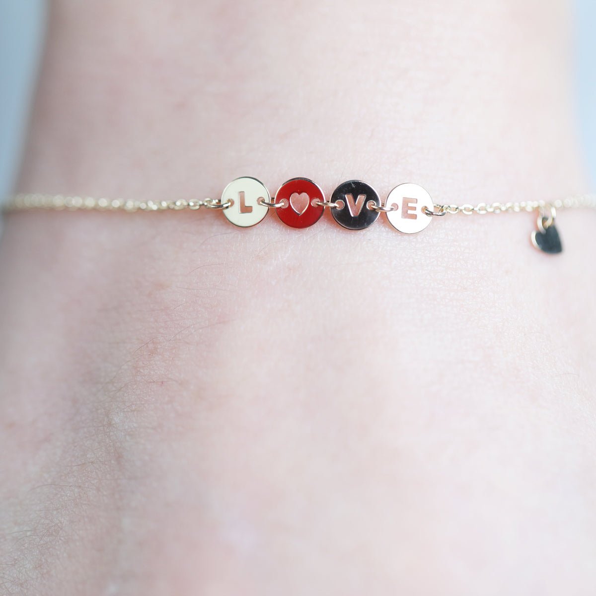 Love Disc Chain Bracelet in Solid Gold Bracelets Estellacollection #product_description# 17661 10k 14k Chain Bracelets #tag4# #tag5# #tag6# #tag7# #tag8# #tag9# #tag10#