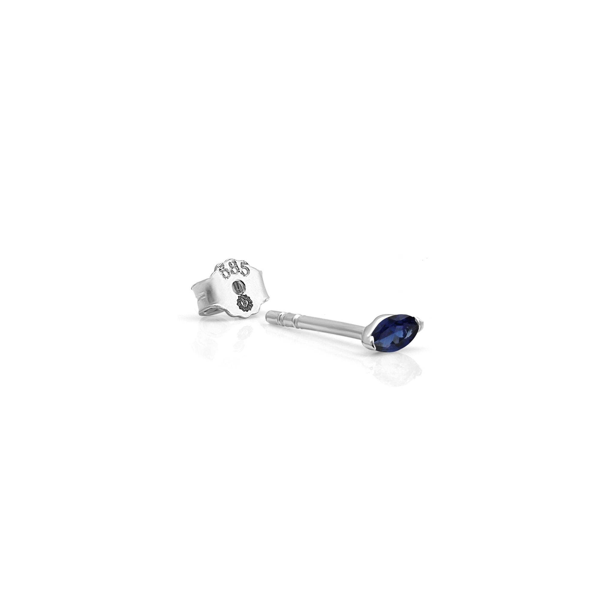 Blue Sapphire Marquise Screw Back Earring Earrings Estellacollection #product_description# 17985 14k Birthstone Birthstone Earrings #tag4# #tag5# #tag6# #tag7# #tag8# #tag9# #tag10#