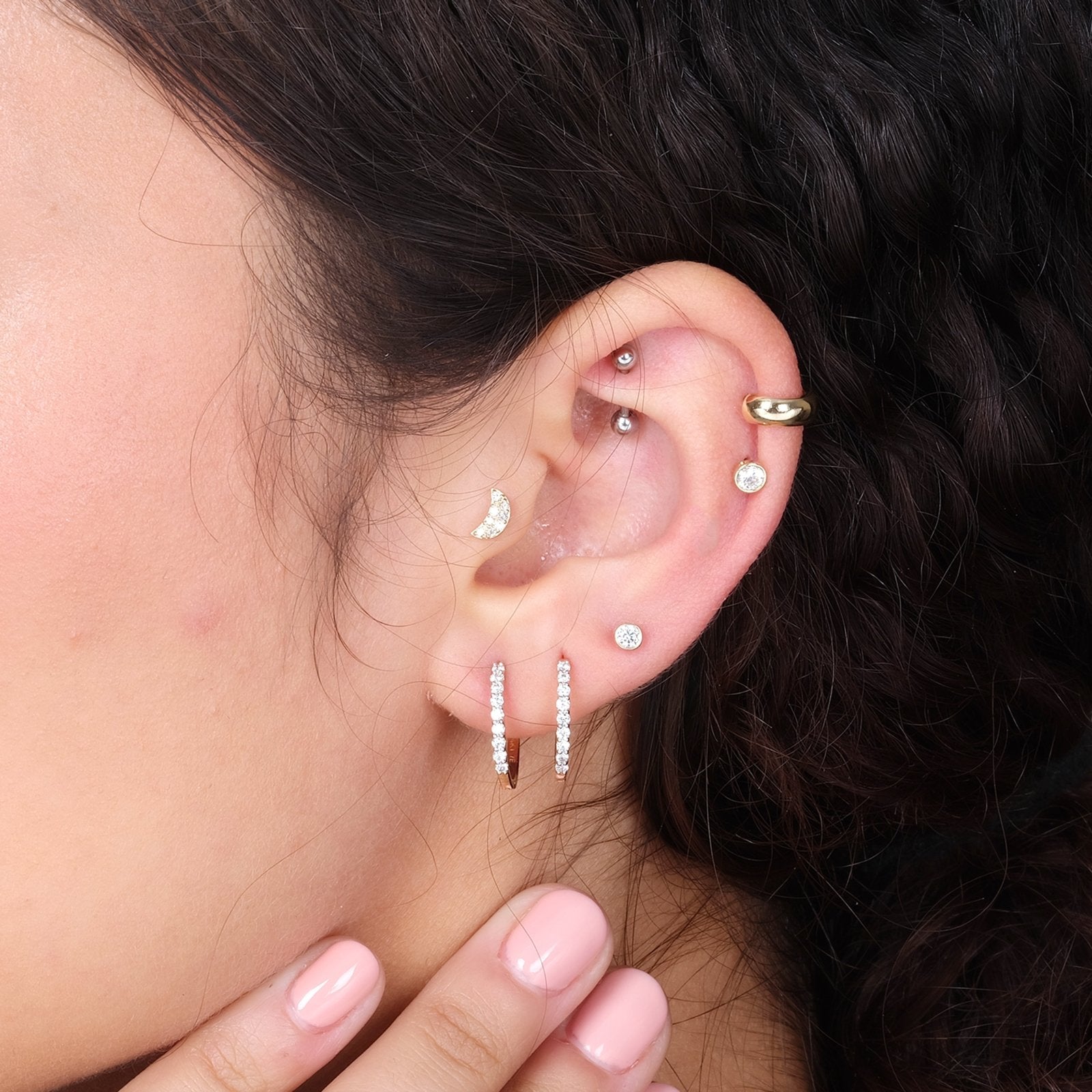 Bubble Hoop Illusion Ear Cuff Earring Earrings Estellacollection #product_description# 17962 14k Cartilage Earring Cartilage Earrings #tag4# #tag5# #tag6# #tag7# #tag8# #tag9# #tag10#